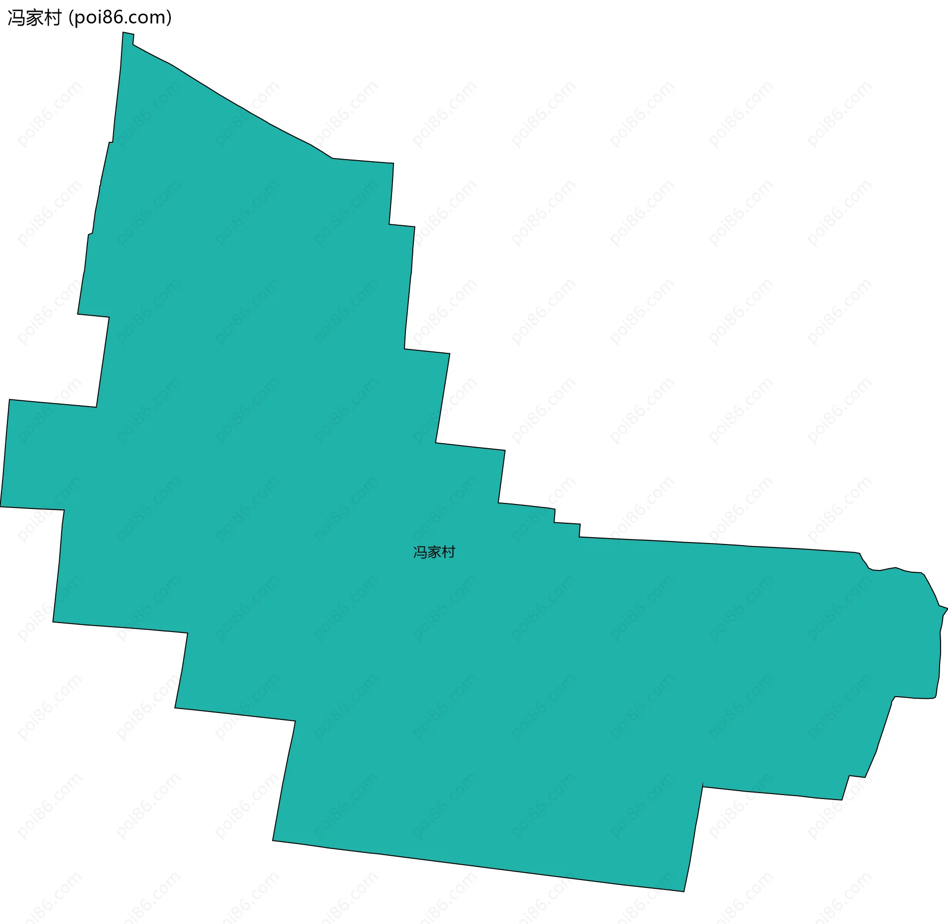 冯家村边界地图