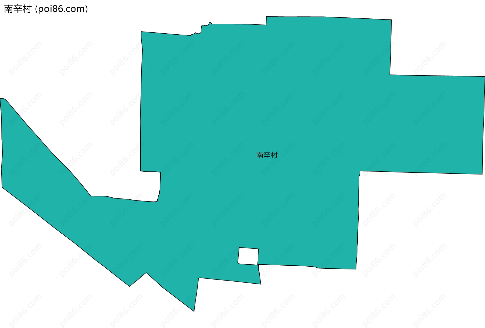 南辛村边界地图