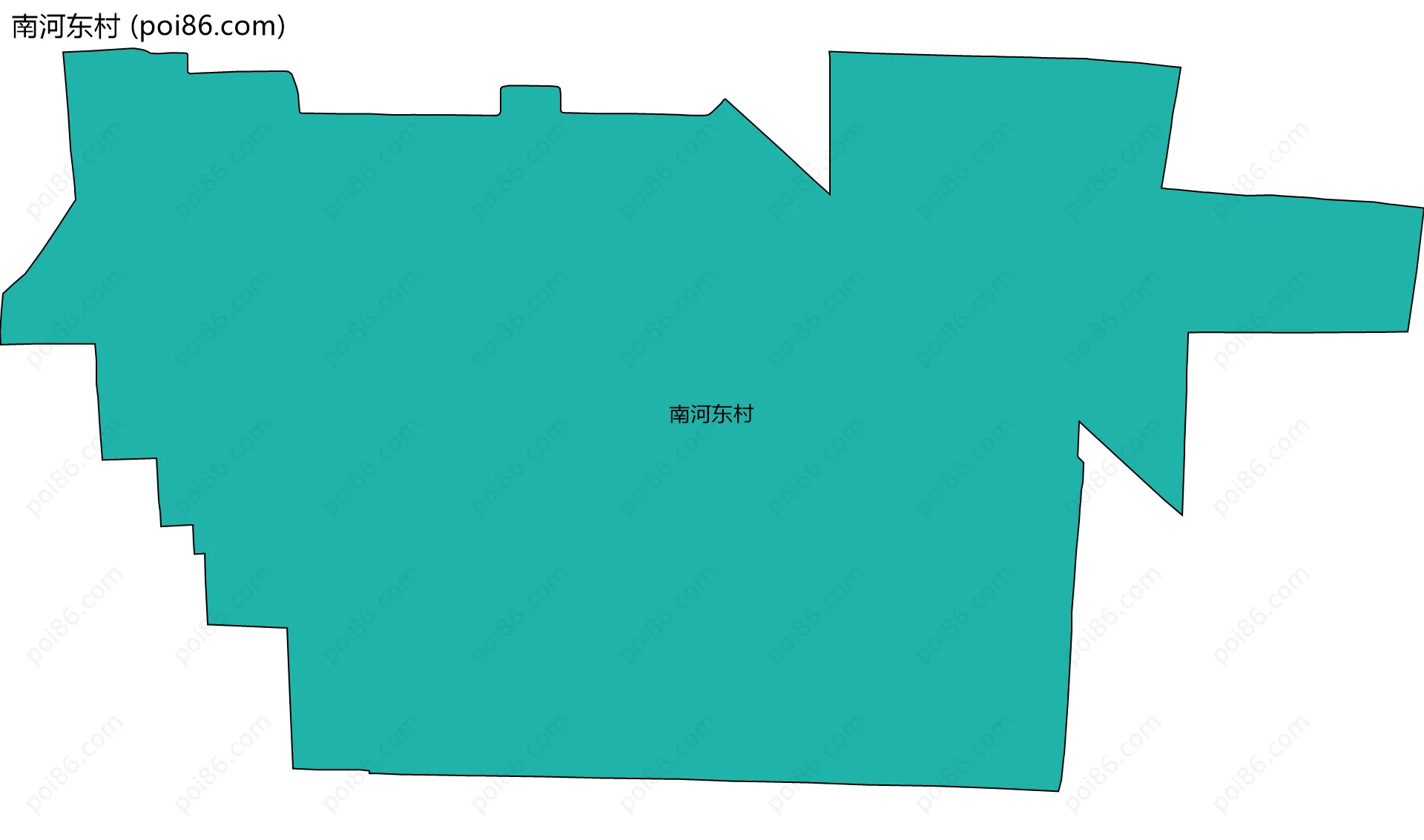 南河东村边界地图