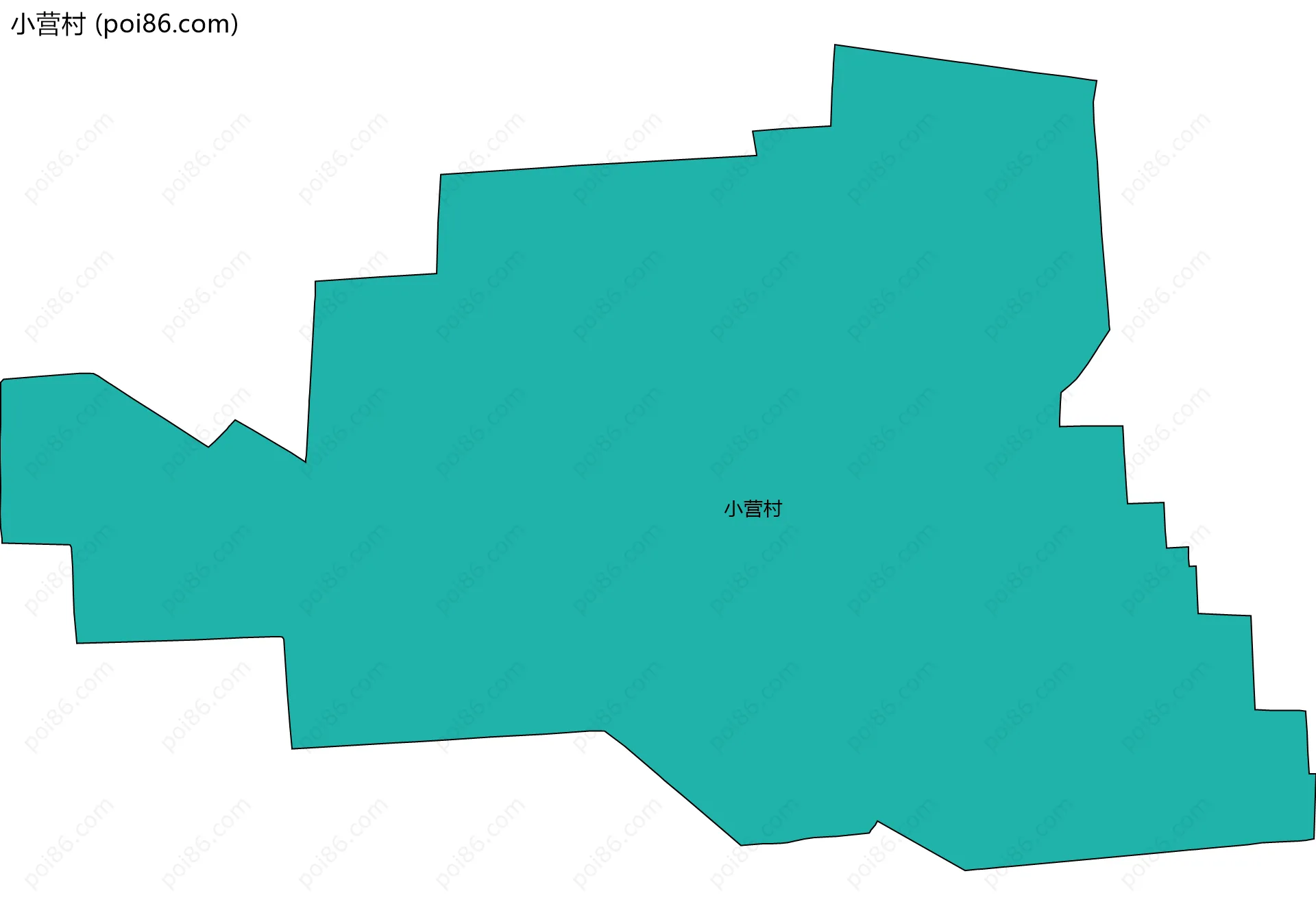 小营村边界地图