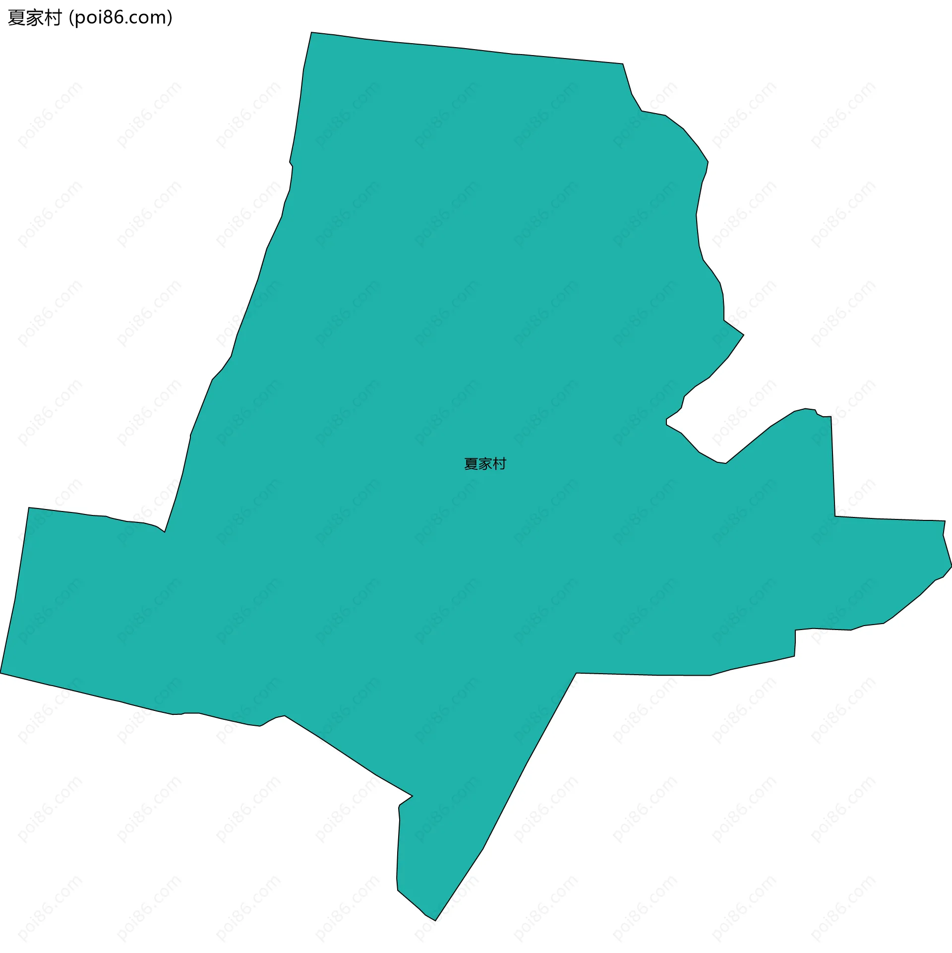 夏家村边界地图