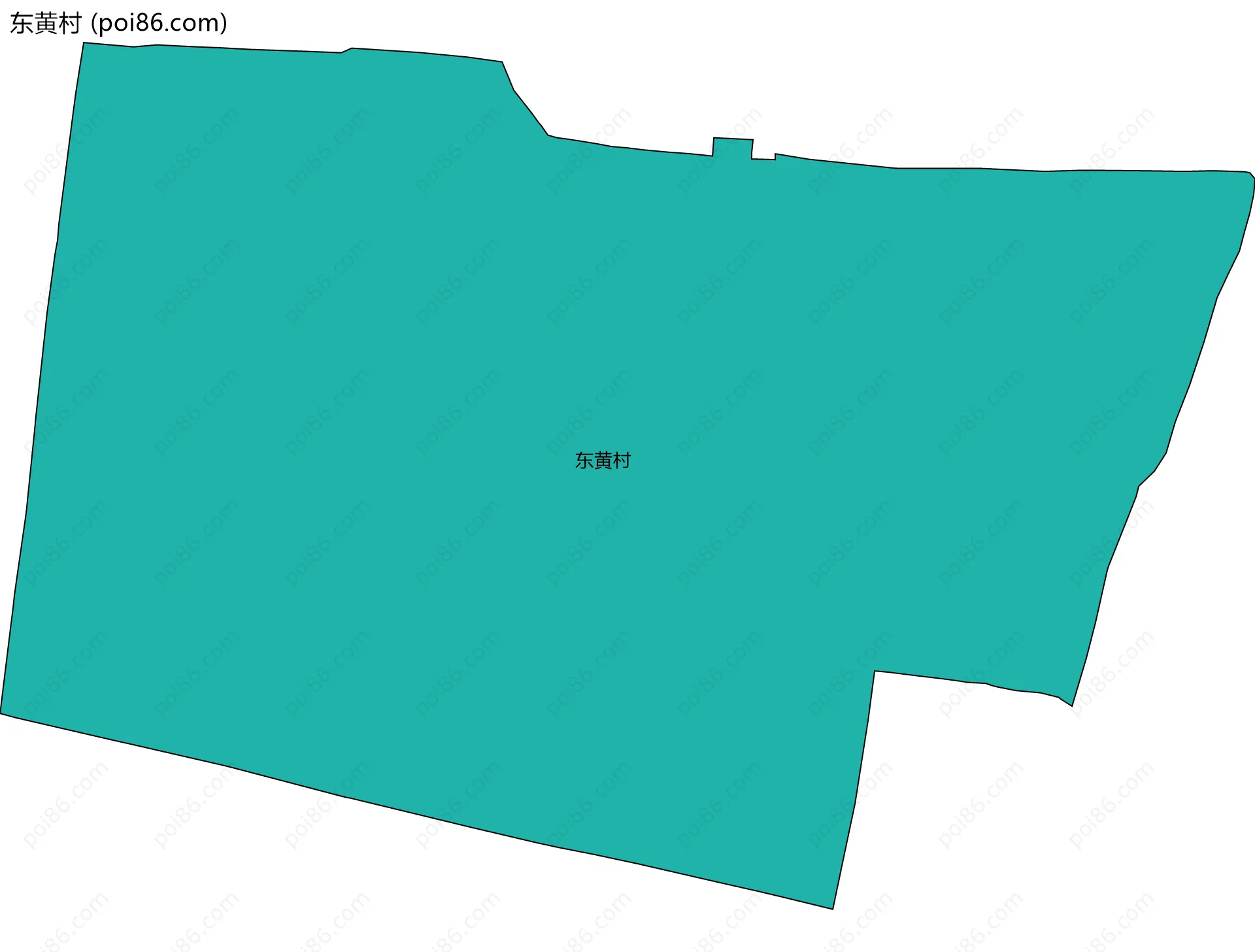 东黄村边界地图