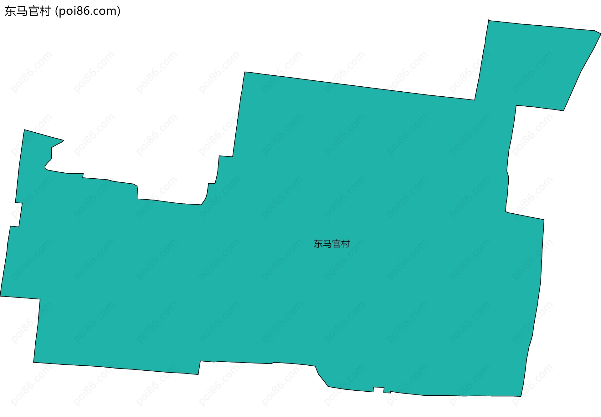 东马官村边界地图