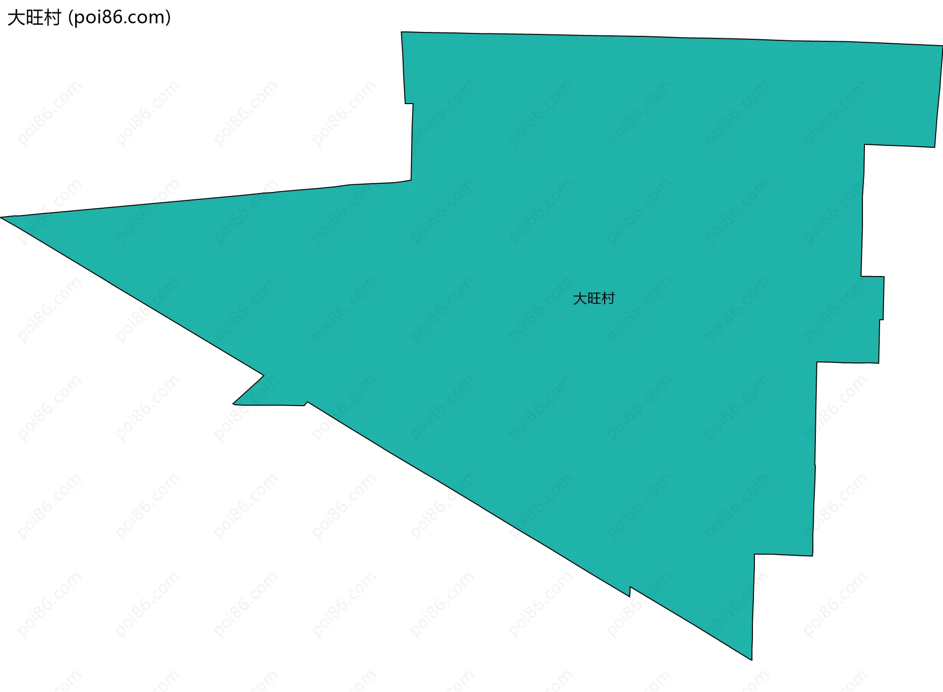 大旺村边界地图