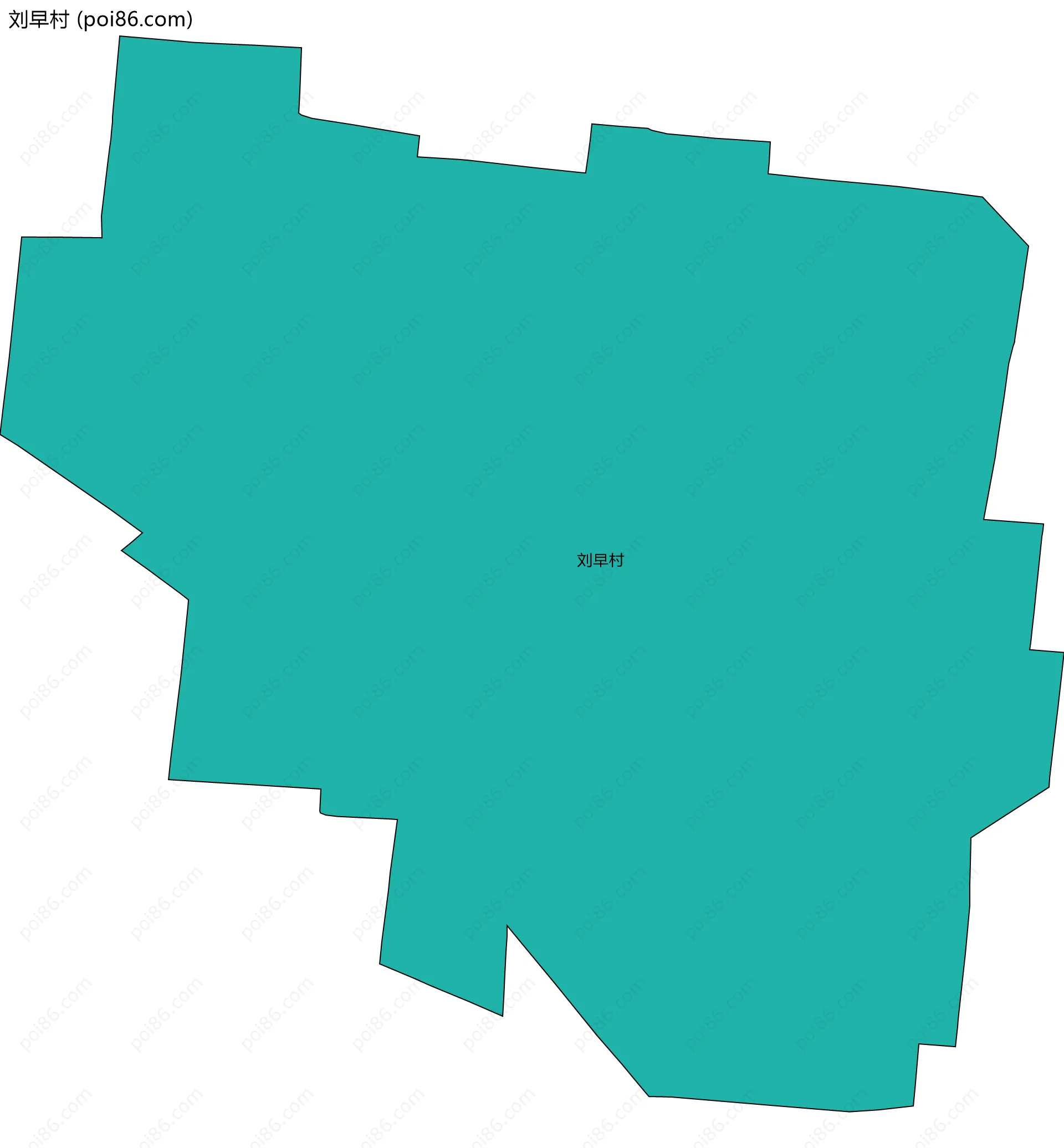 刘早村边界地图