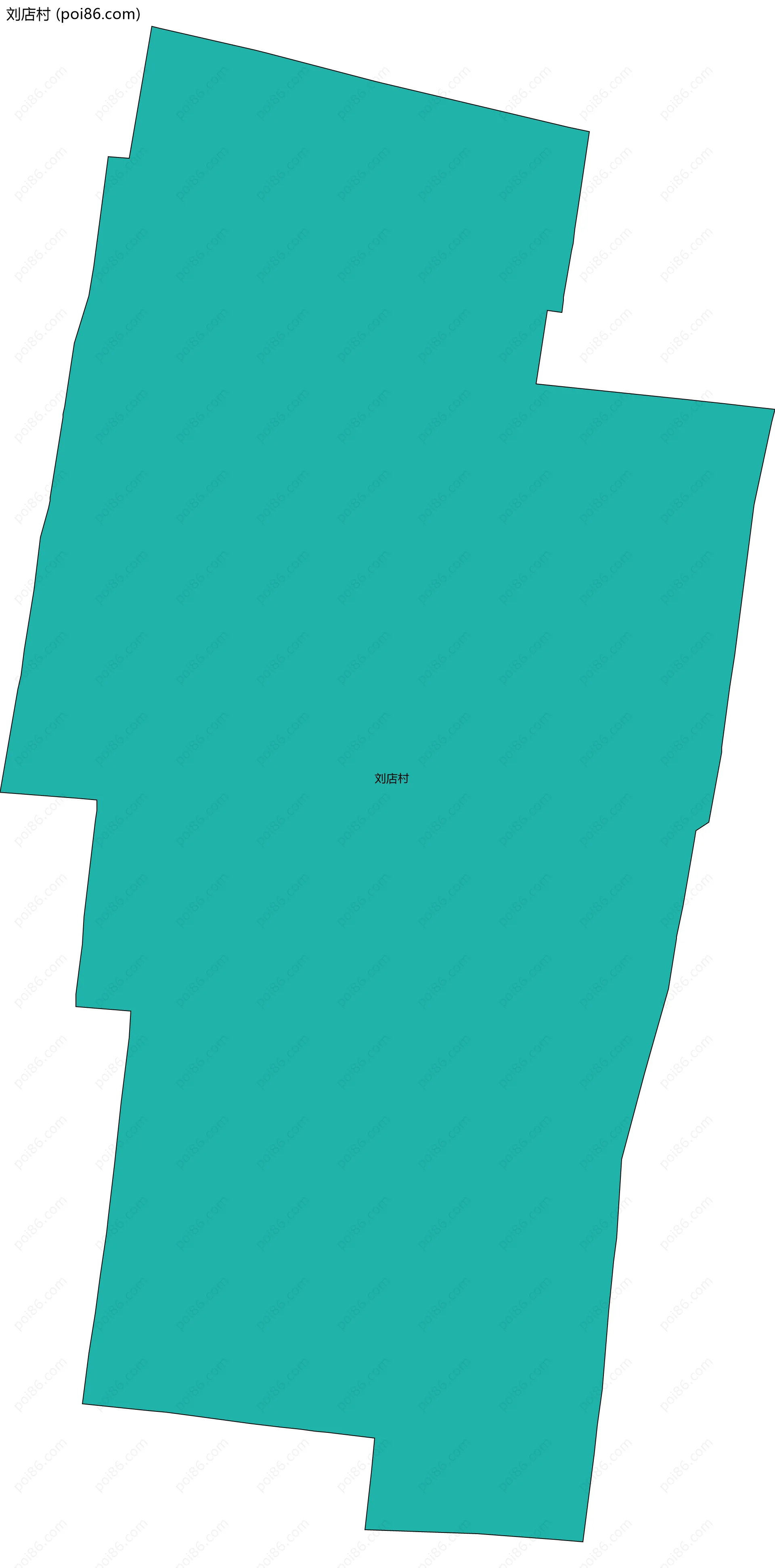 刘店村边界地图