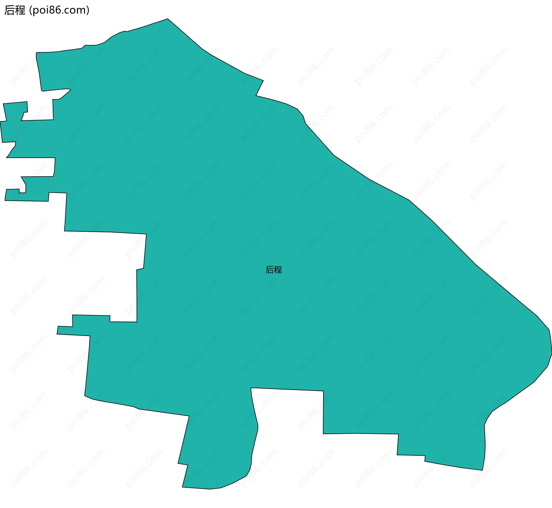 后程边界地图