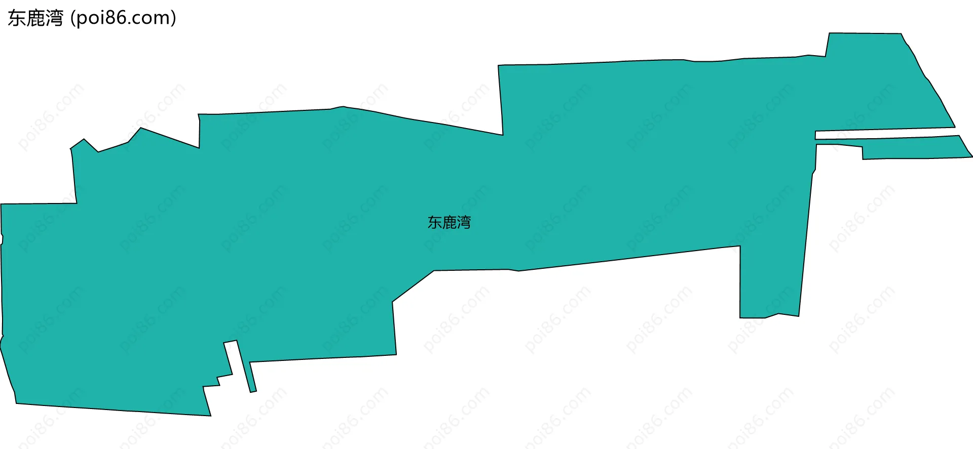 东鹿湾边界地图