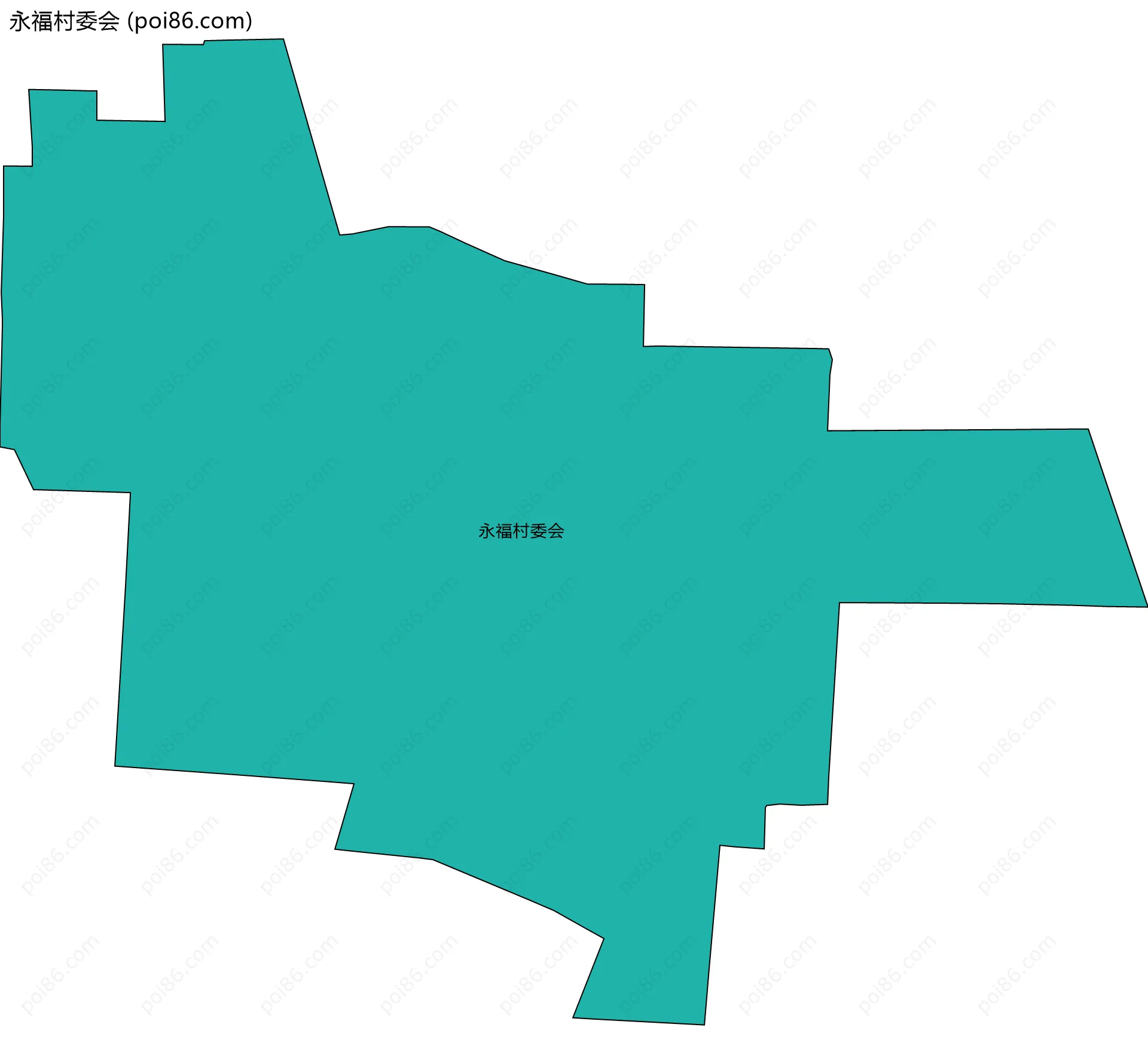 永福村委会边界地图