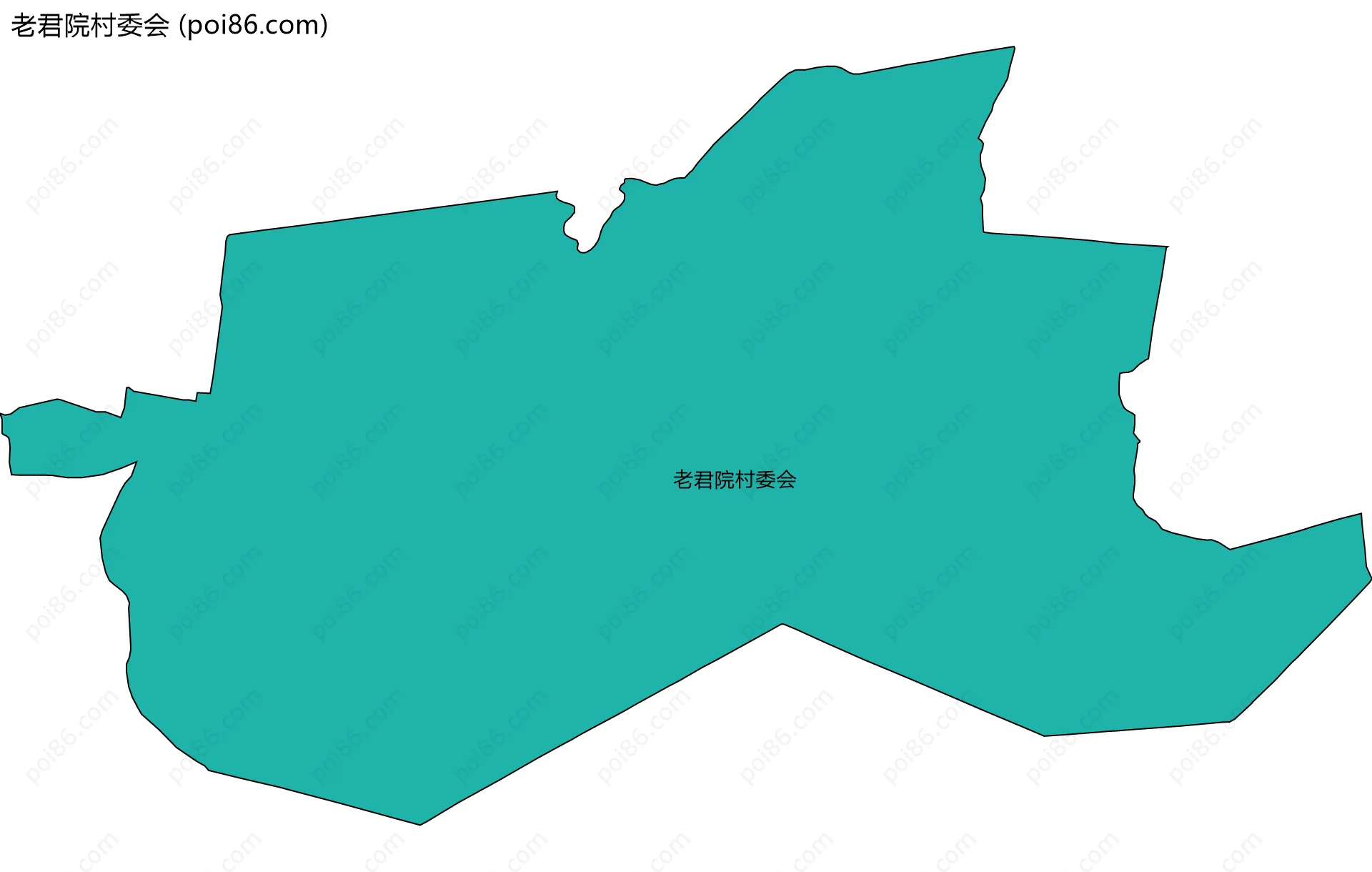老君院村委会边界地图