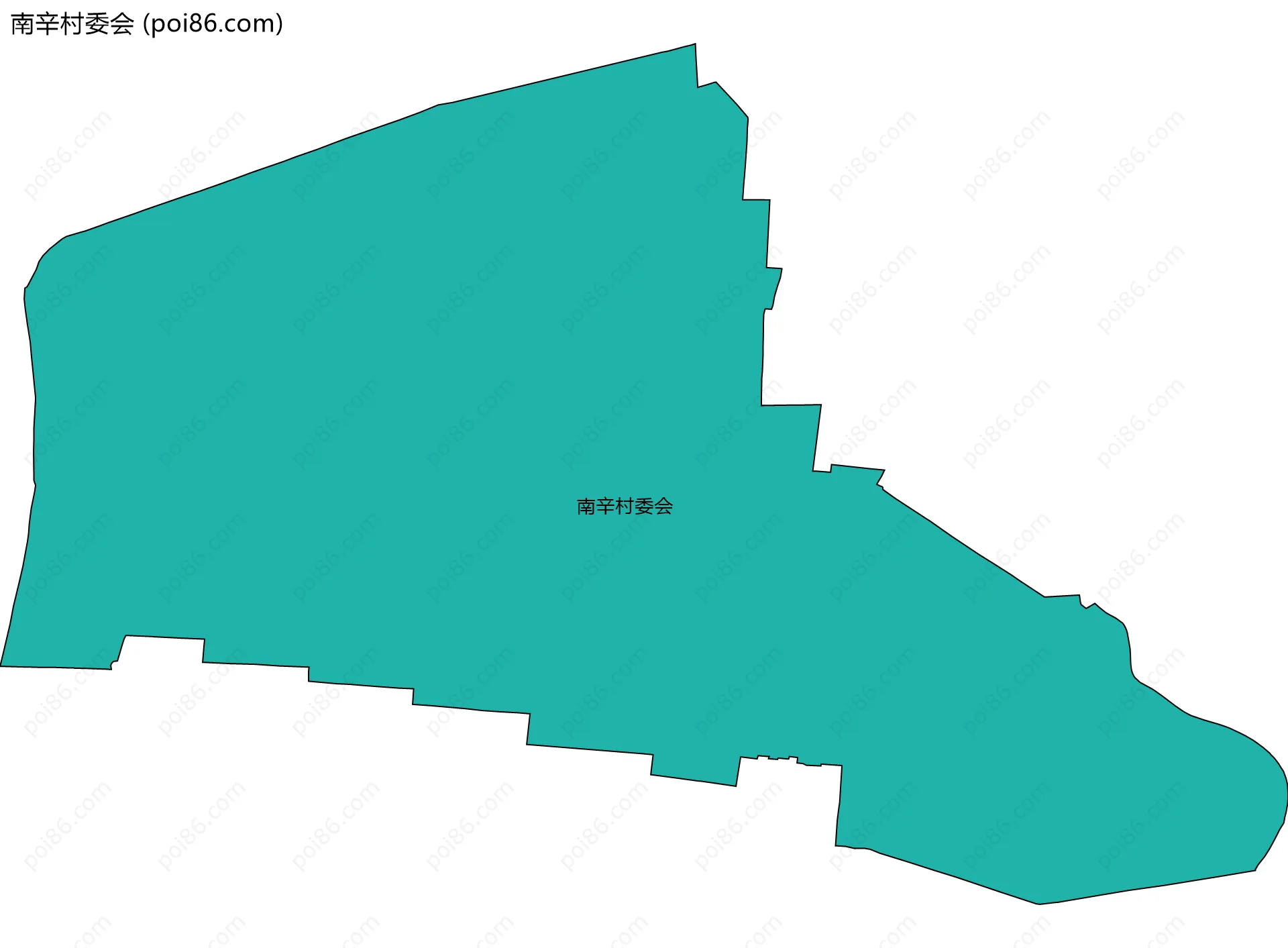 南辛村委会边界地图