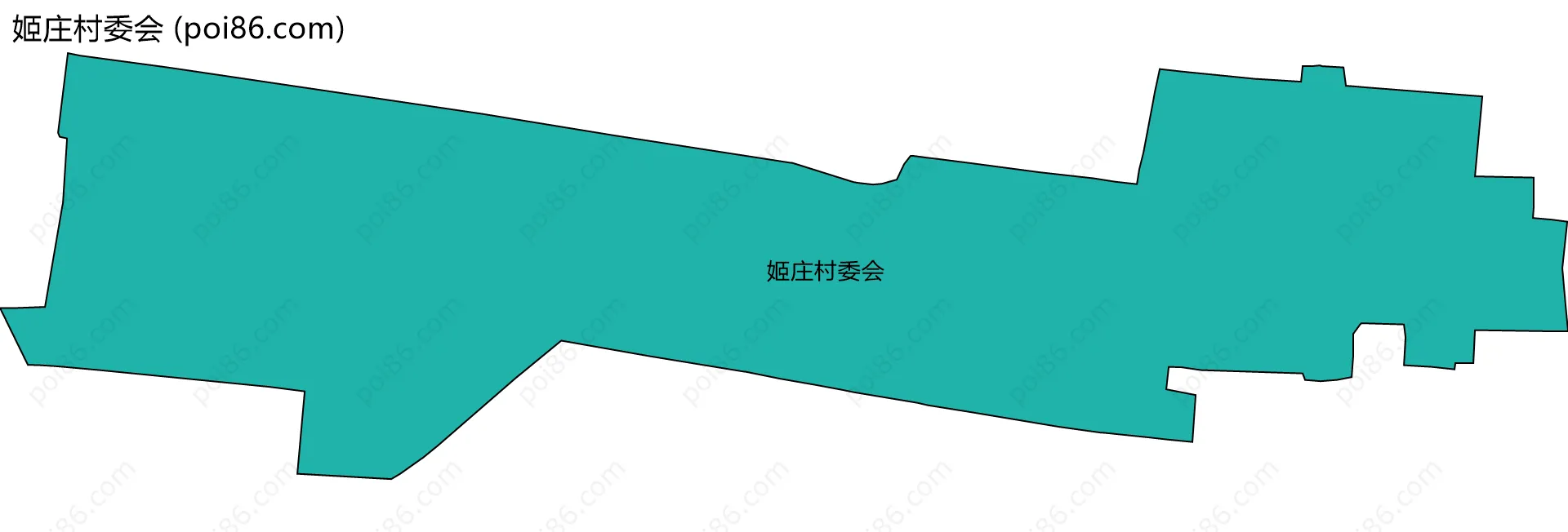 姬庄村委会边界地图