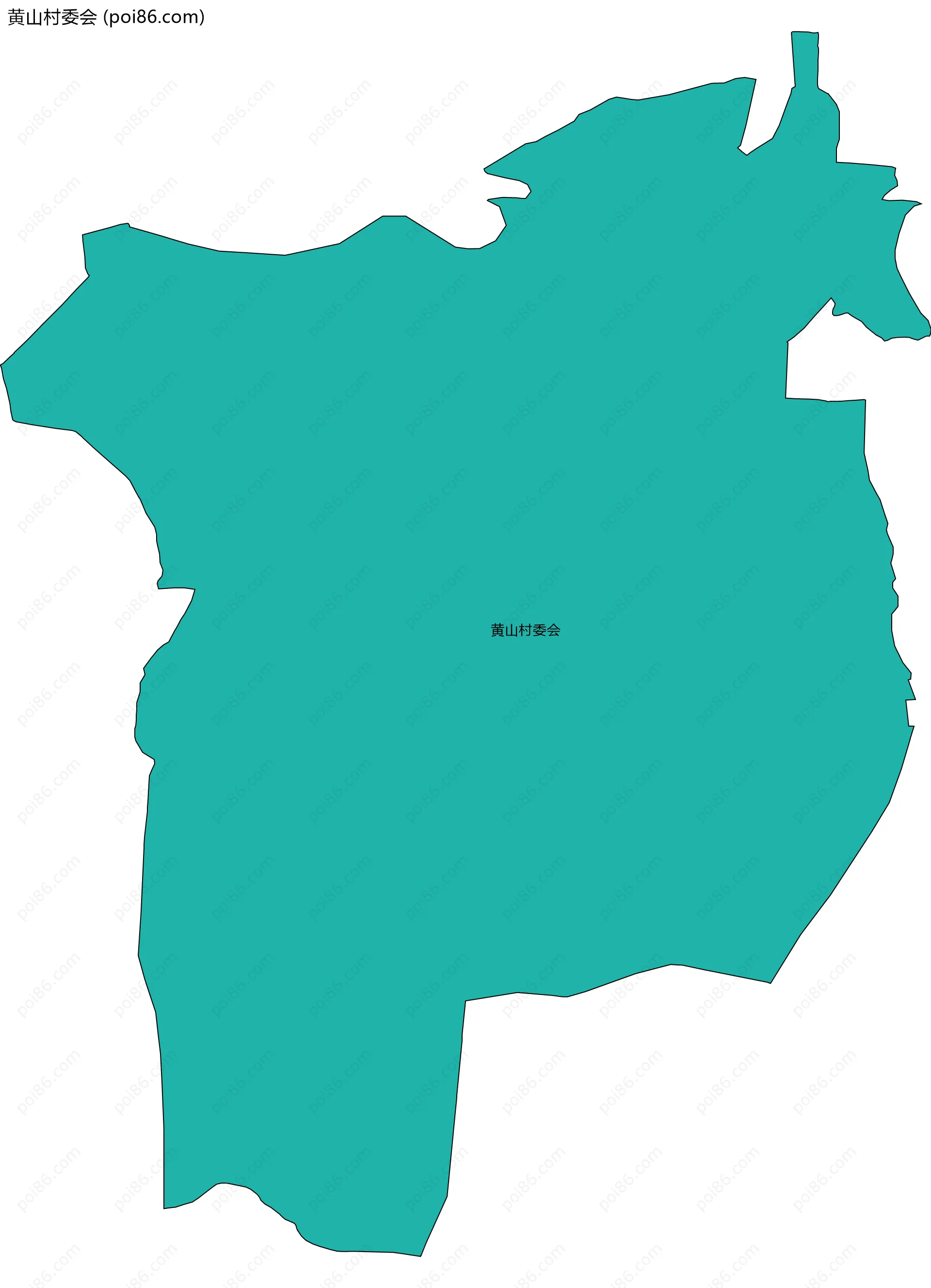 黄山村委会边界地图