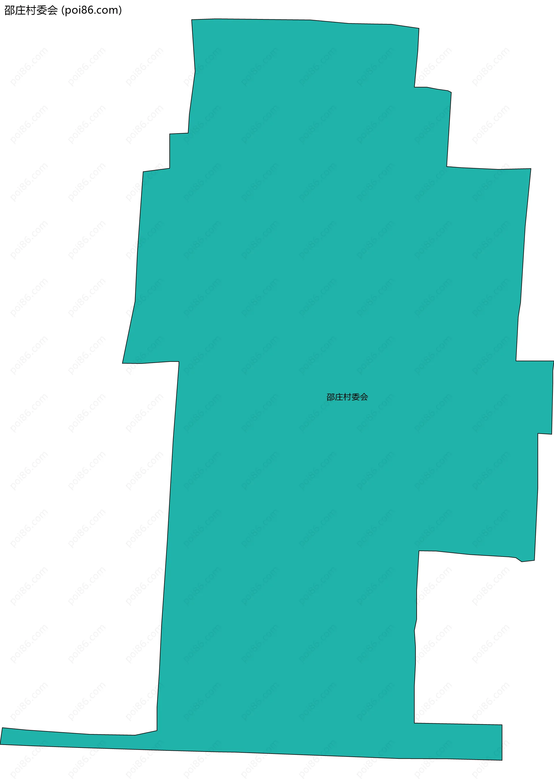 邵庄村委会边界地图