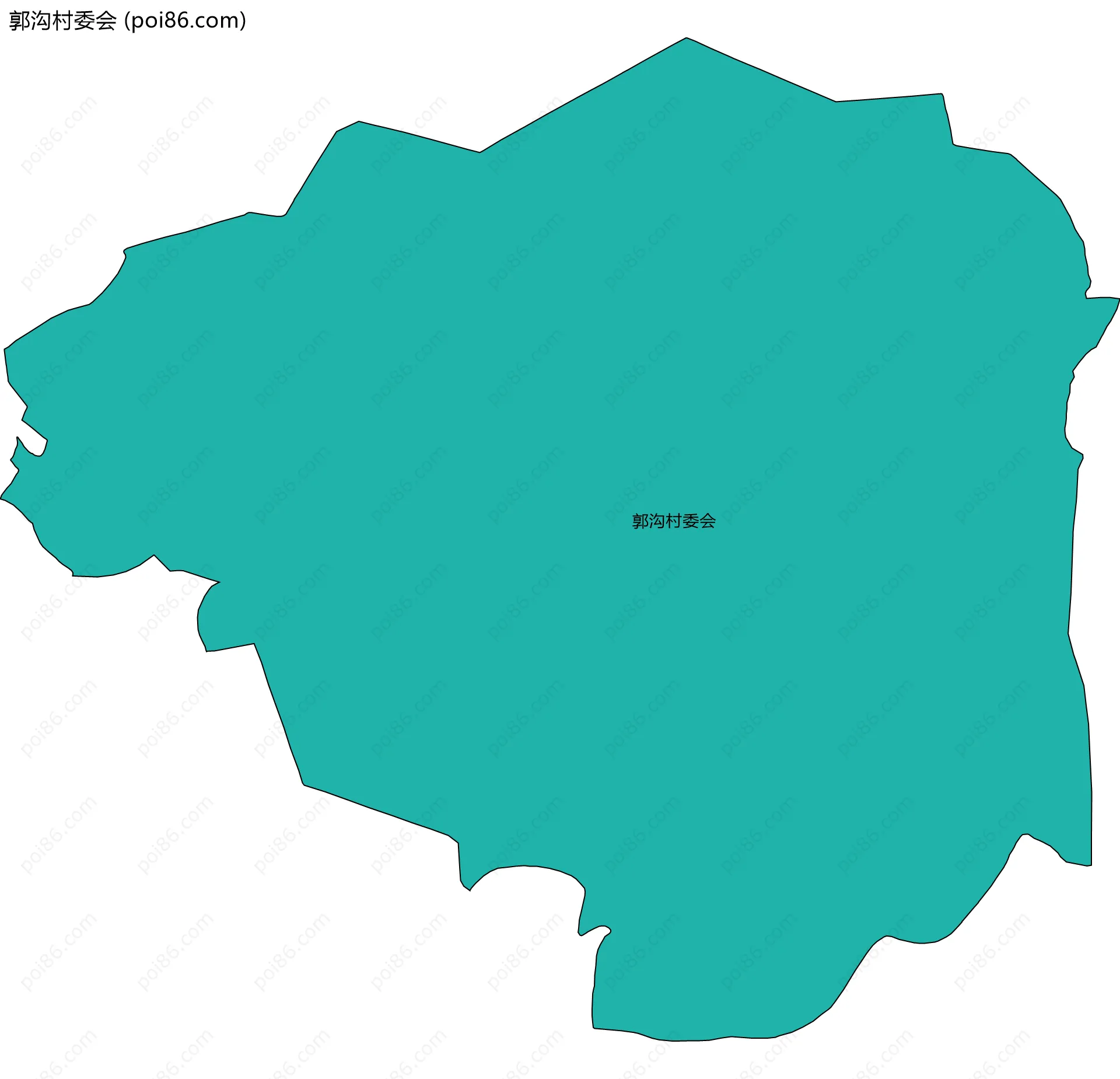 郭沟村委会边界地图