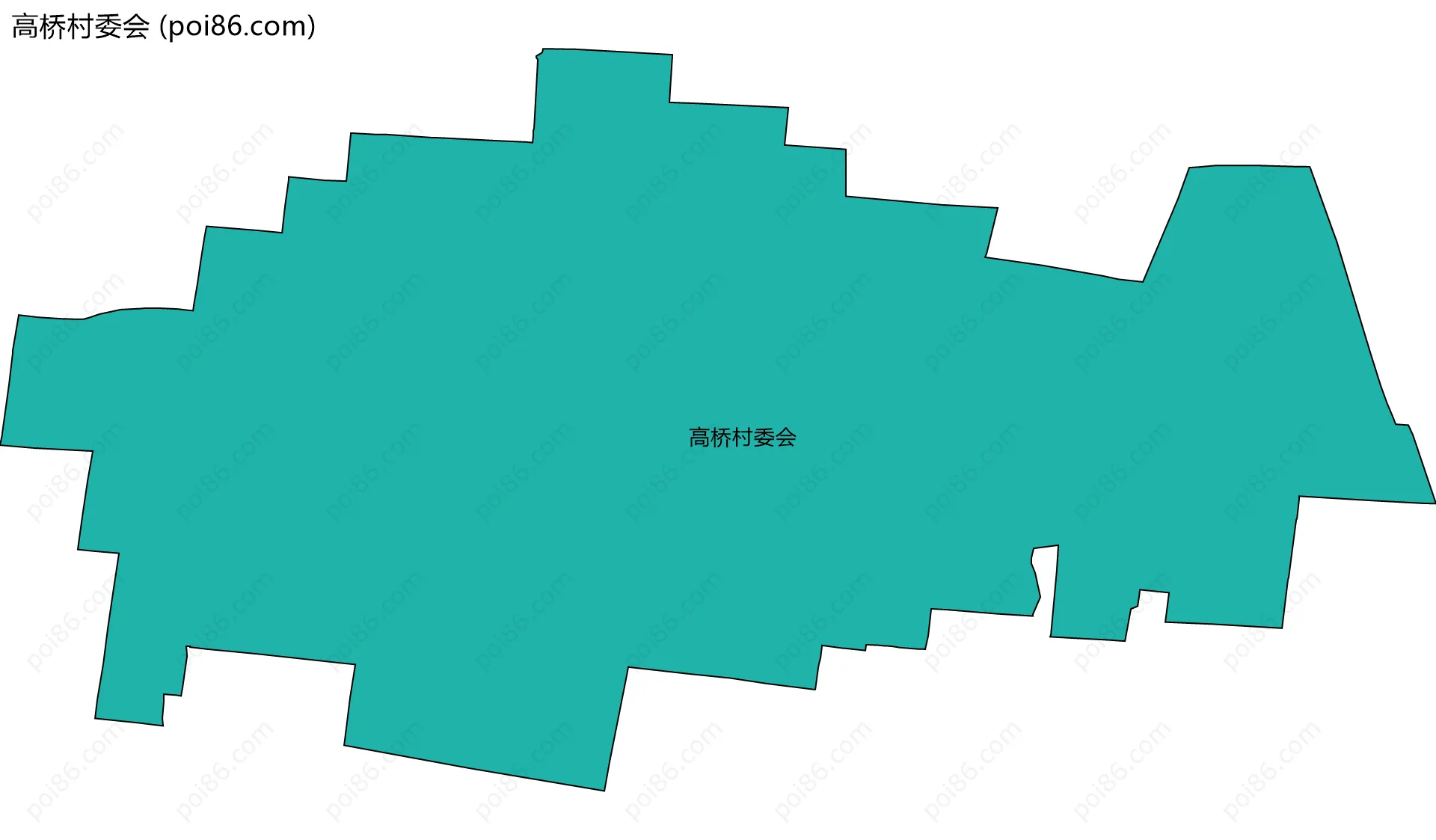 高桥村委会边界地图