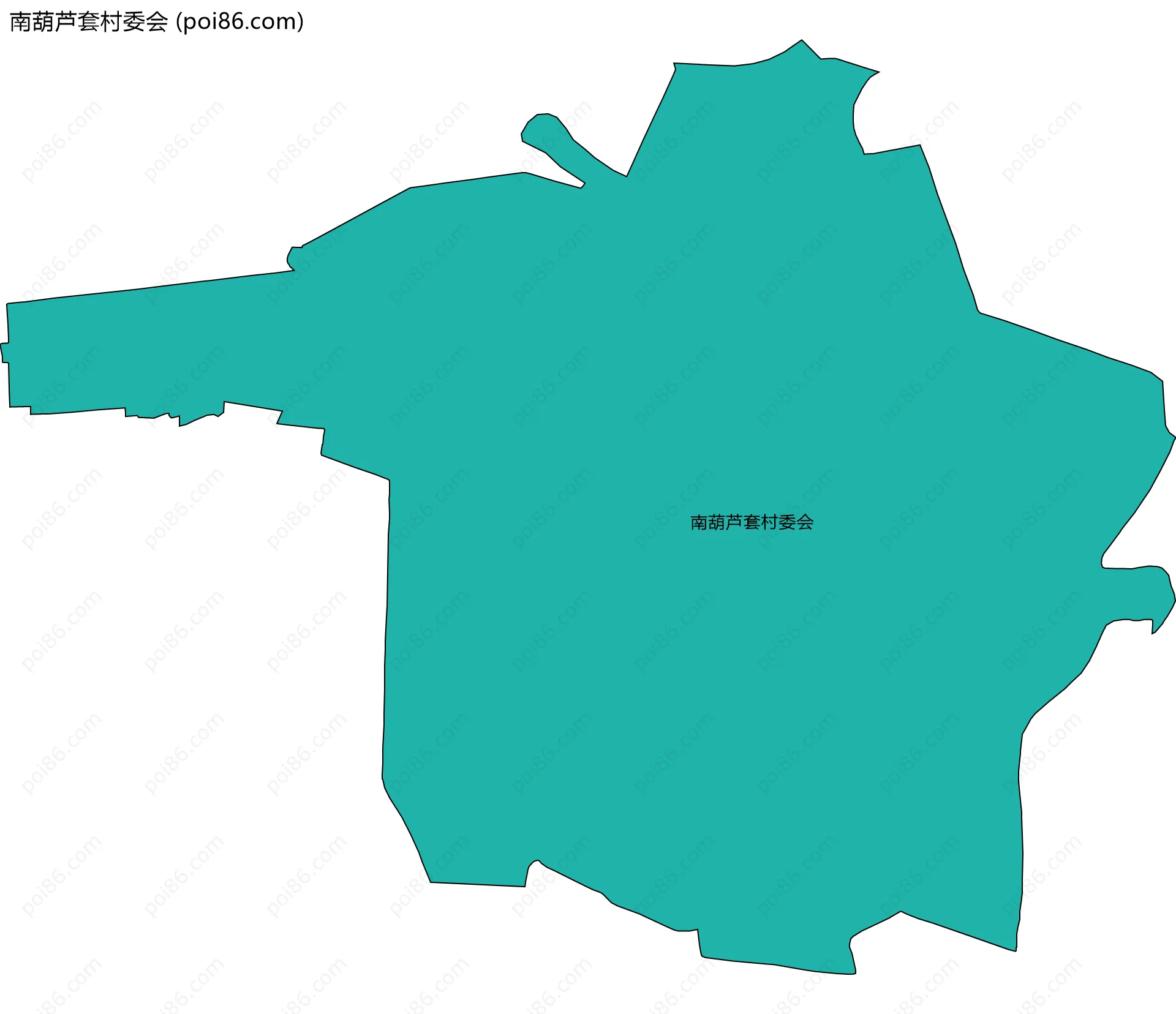 南葫芦套村委会边界地图