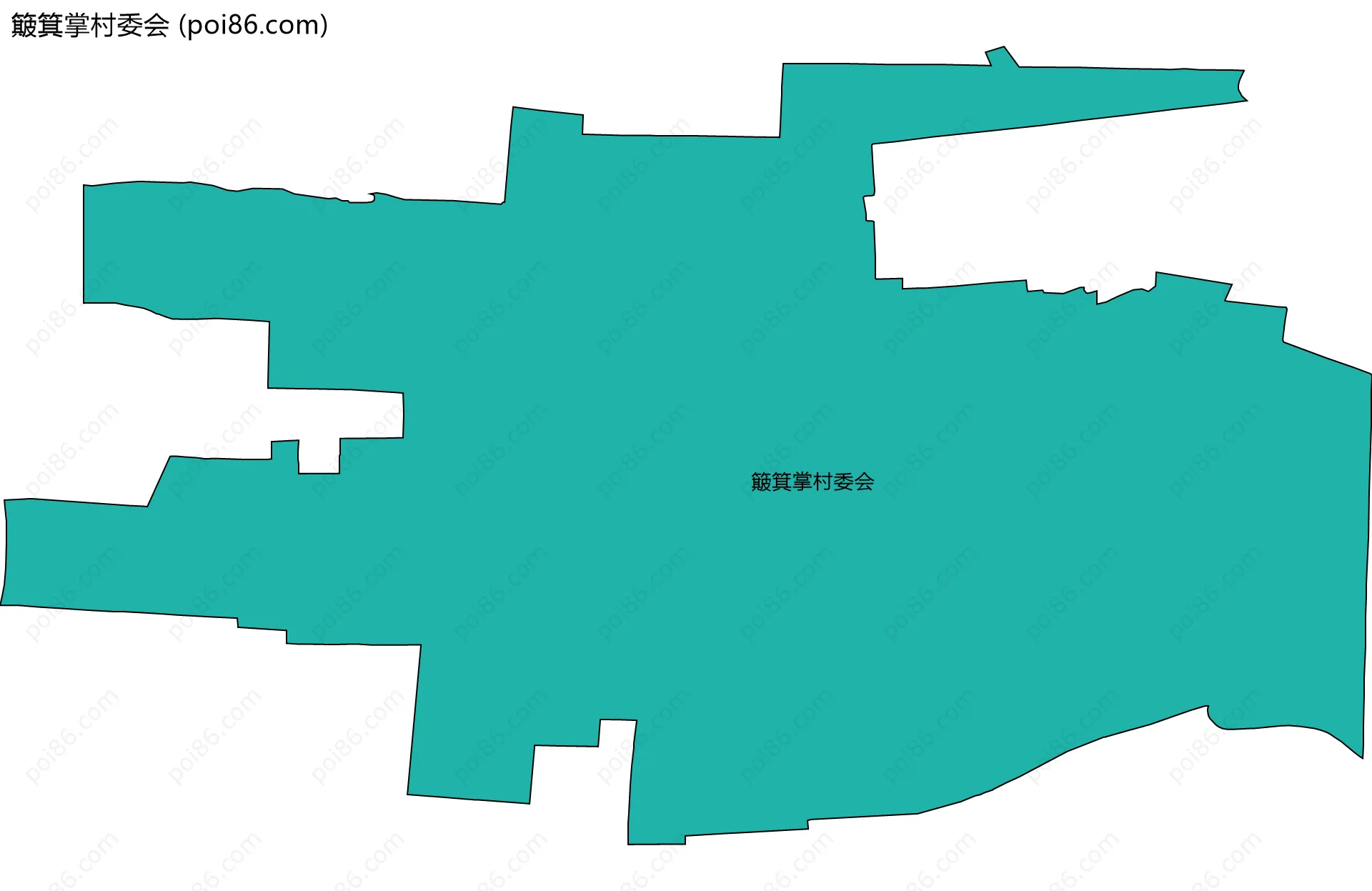簸箕掌村委会边界地图