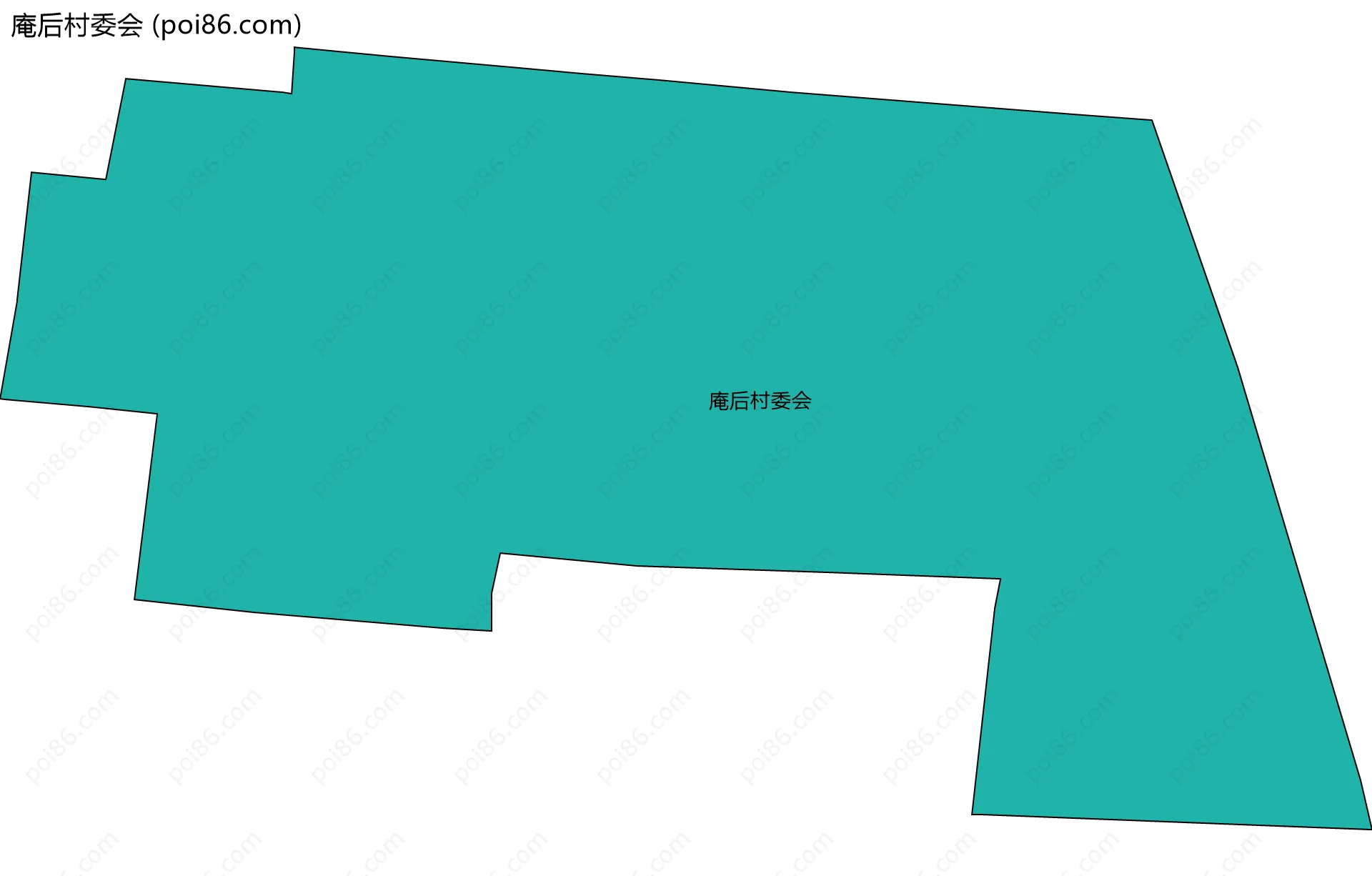 庵后村委会边界地图