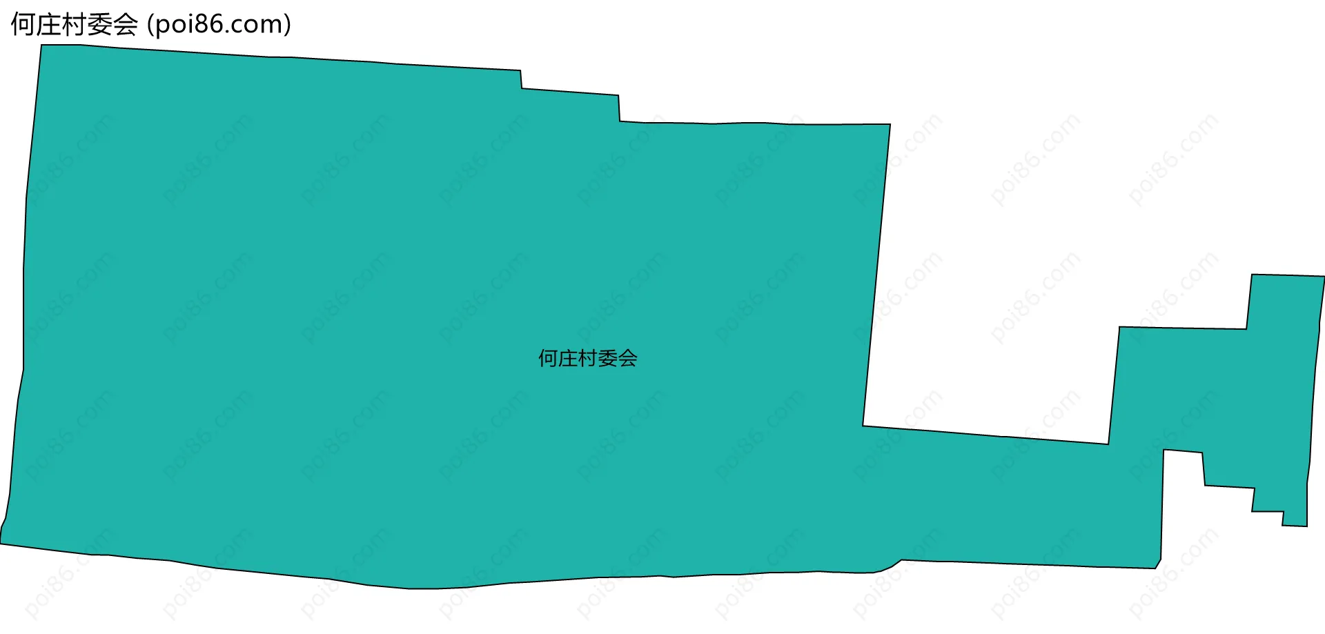 何庄村委会边界地图