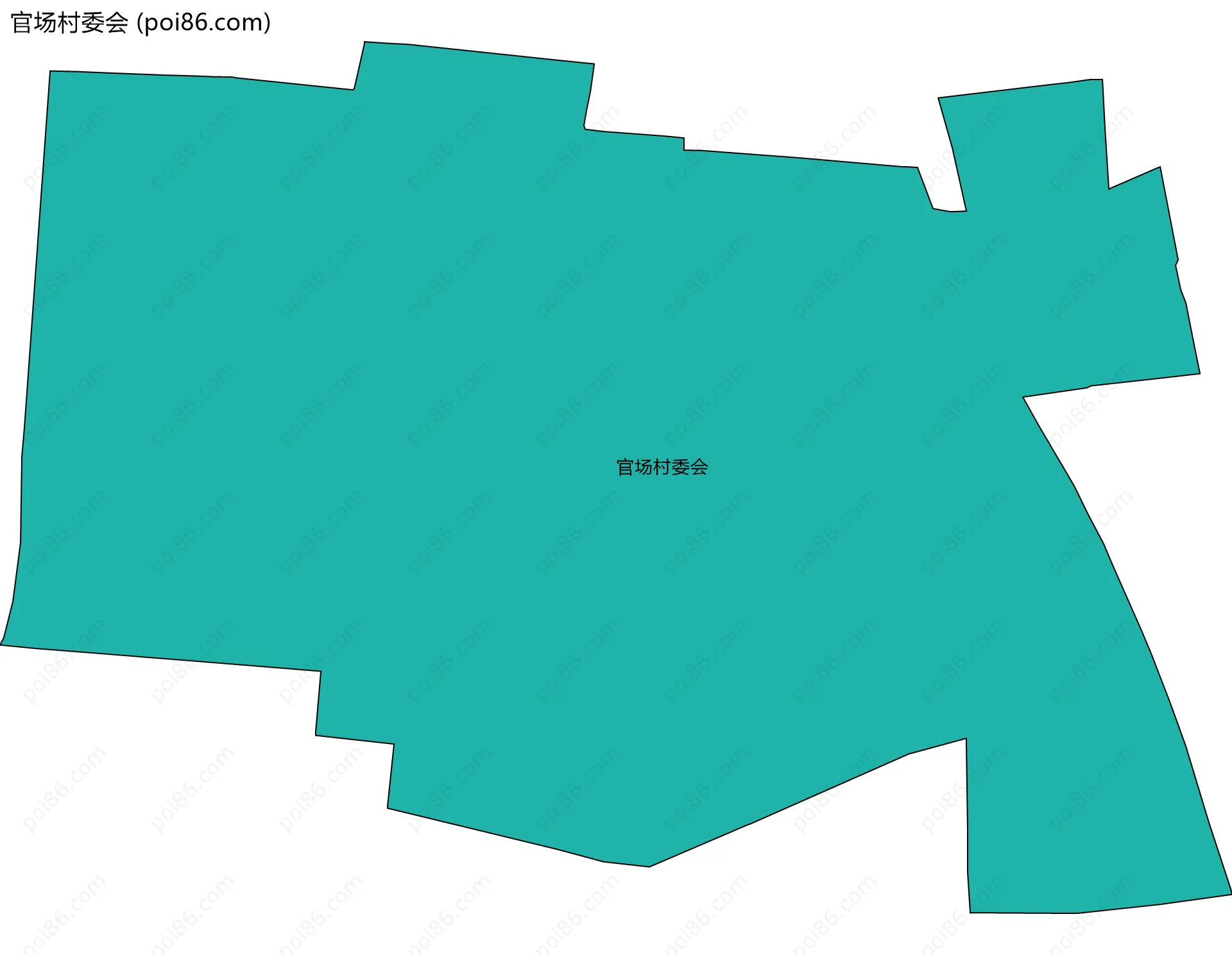 官场村委会边界地图