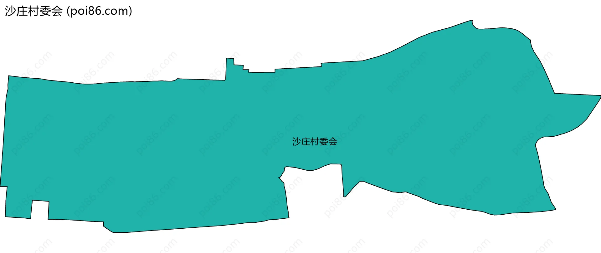 沙庄村委会边界地图