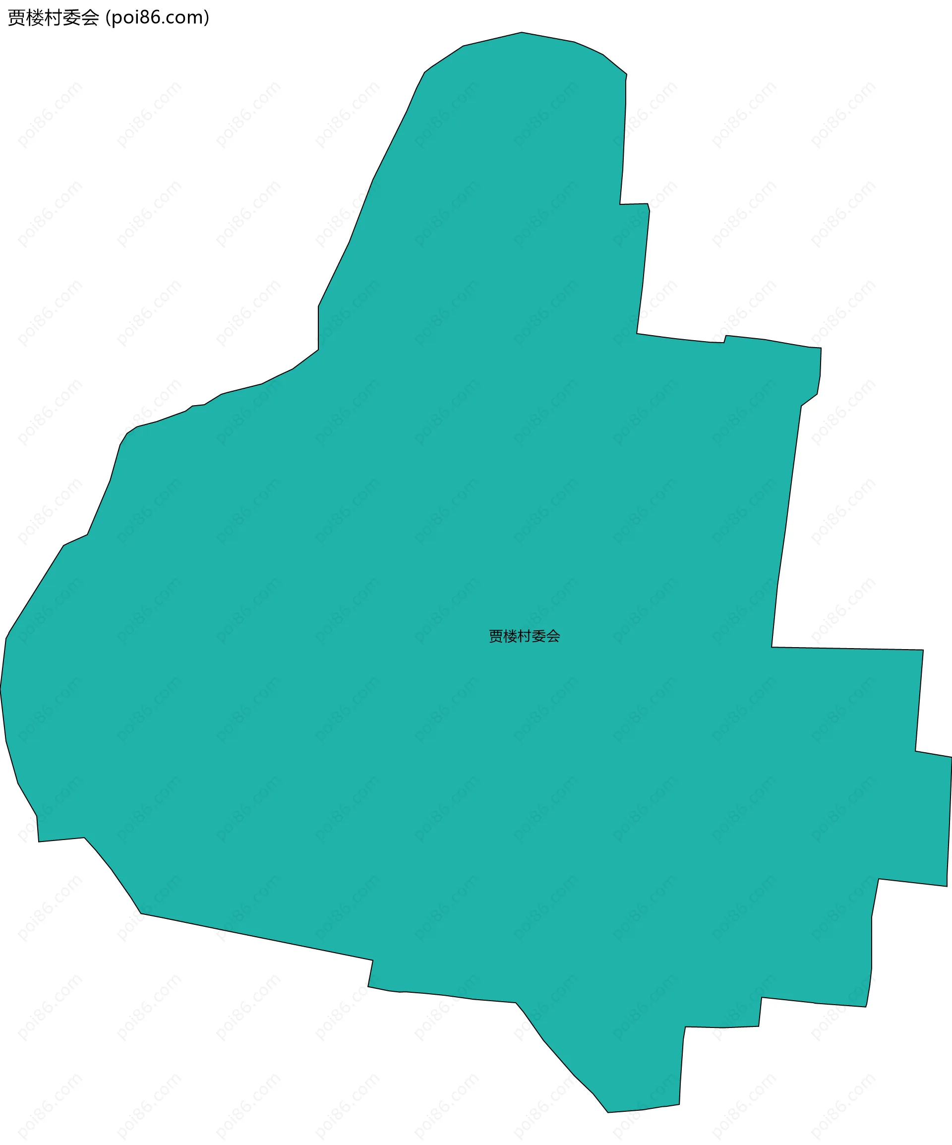 贾楼村委会边界地图