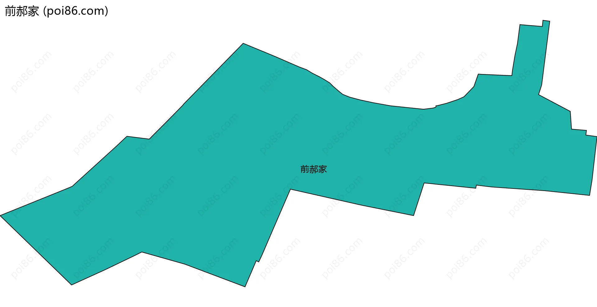 前郝家边界地图