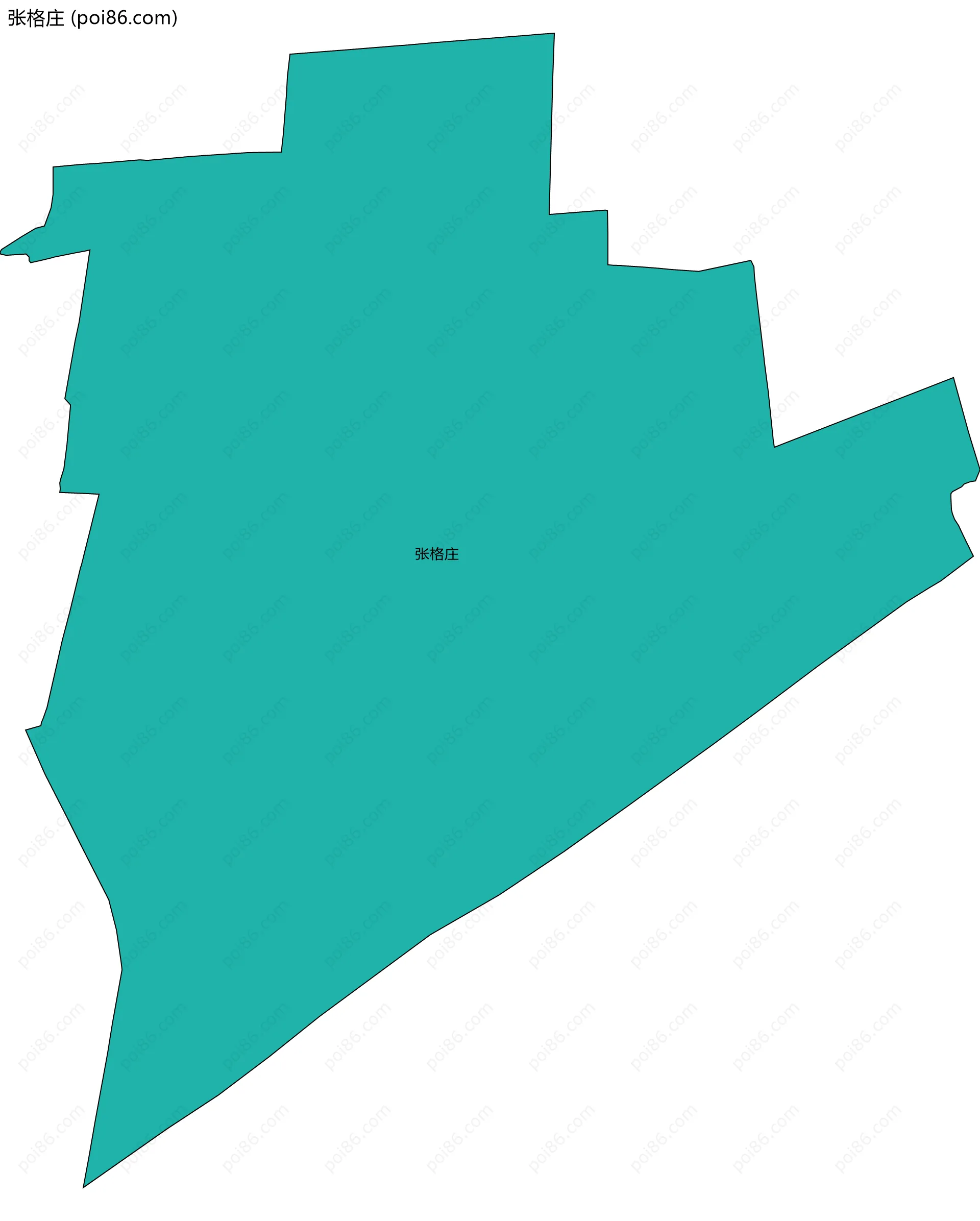 张格庄边界地图