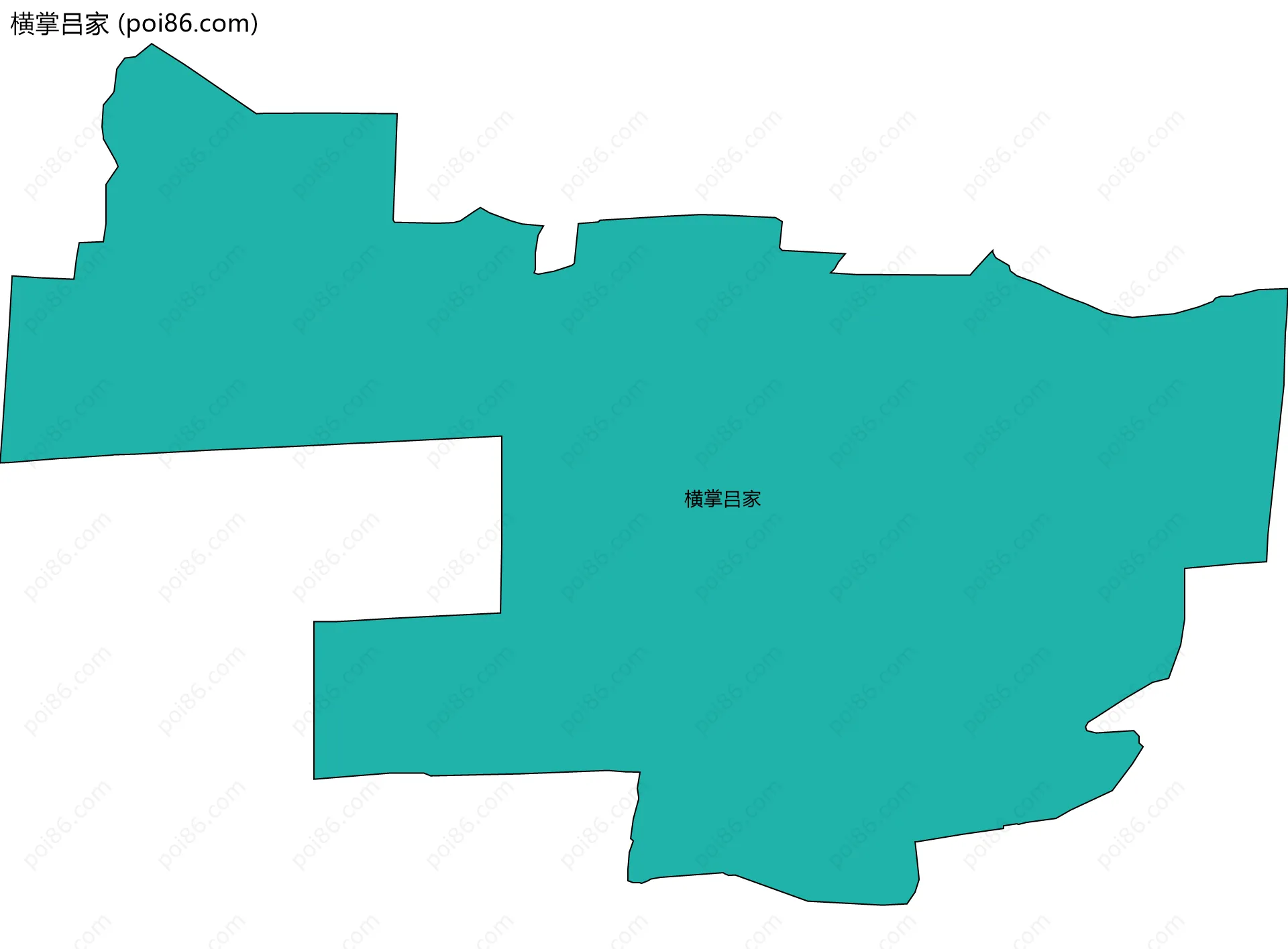 横掌吕家边界地图