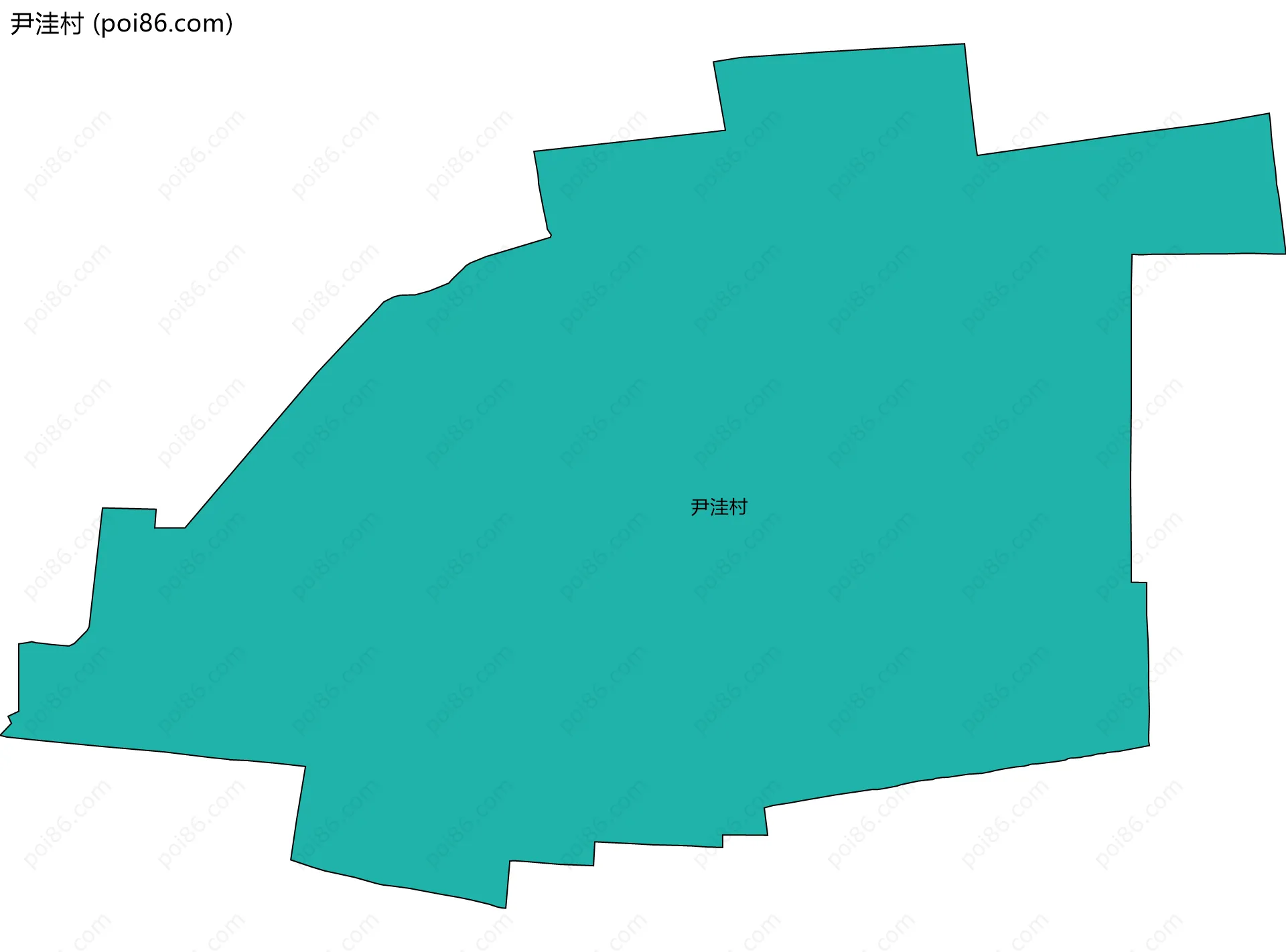 尹洼村边界地图