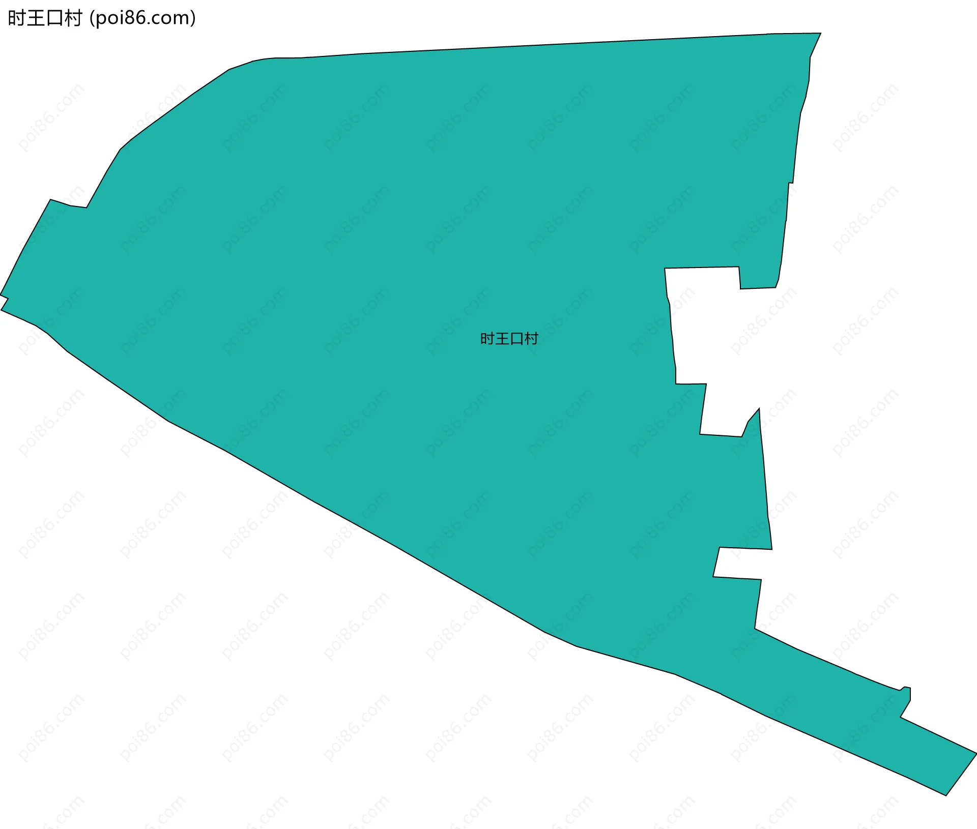 时王口村边界地图