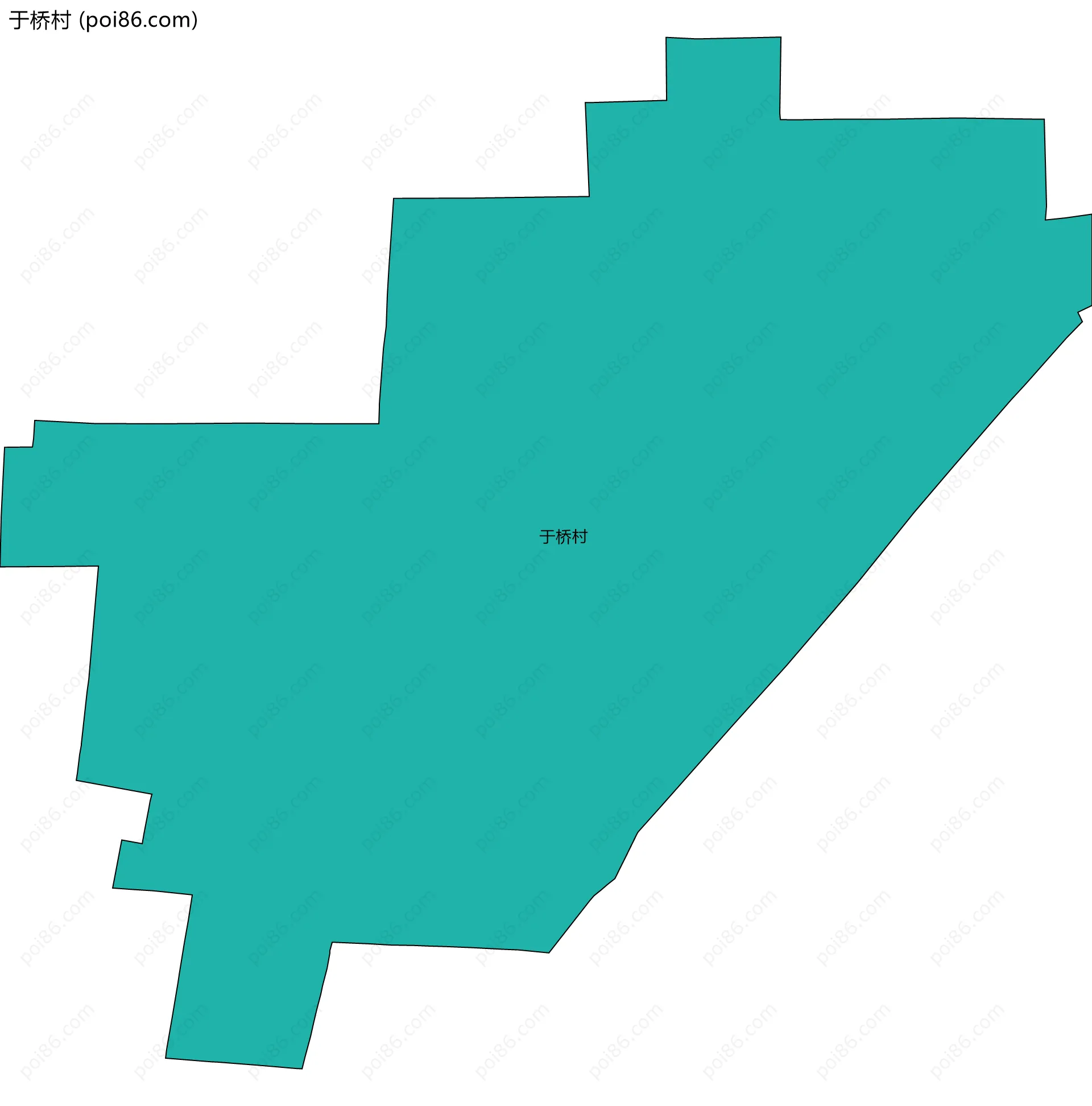 于桥村边界地图