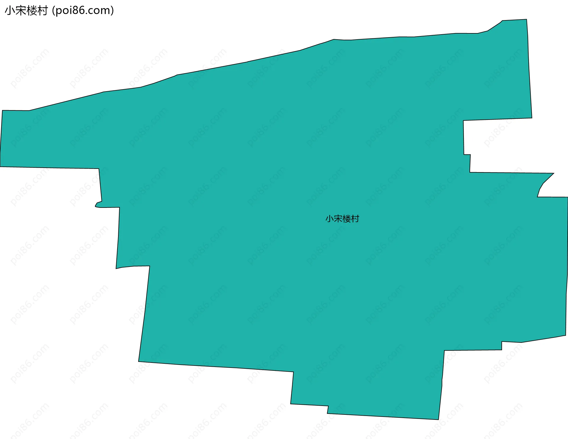 小宋楼村边界地图