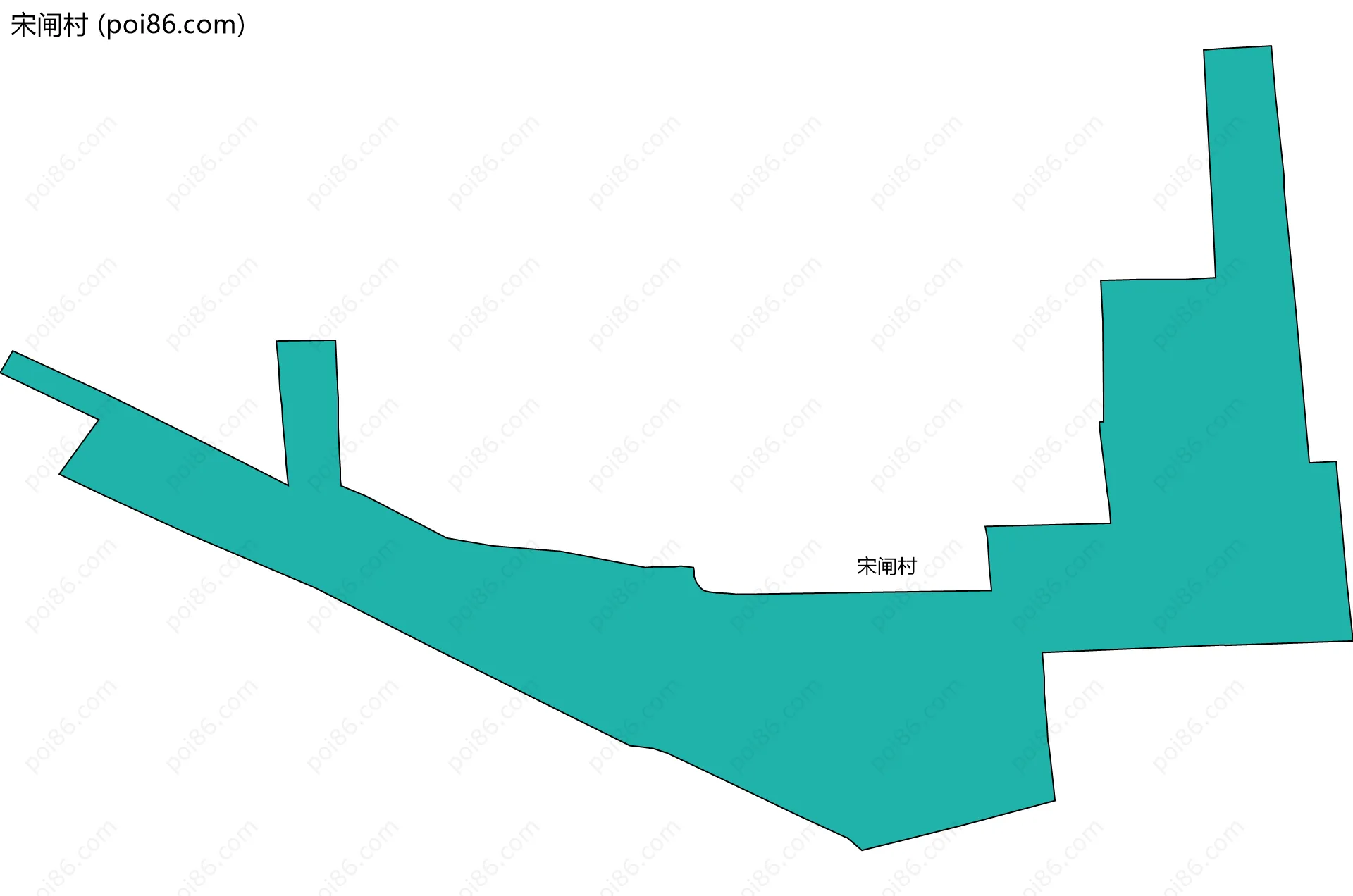 宋闸村边界地图