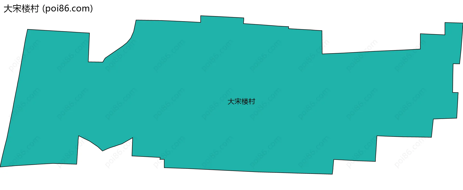 大宋楼村边界地图