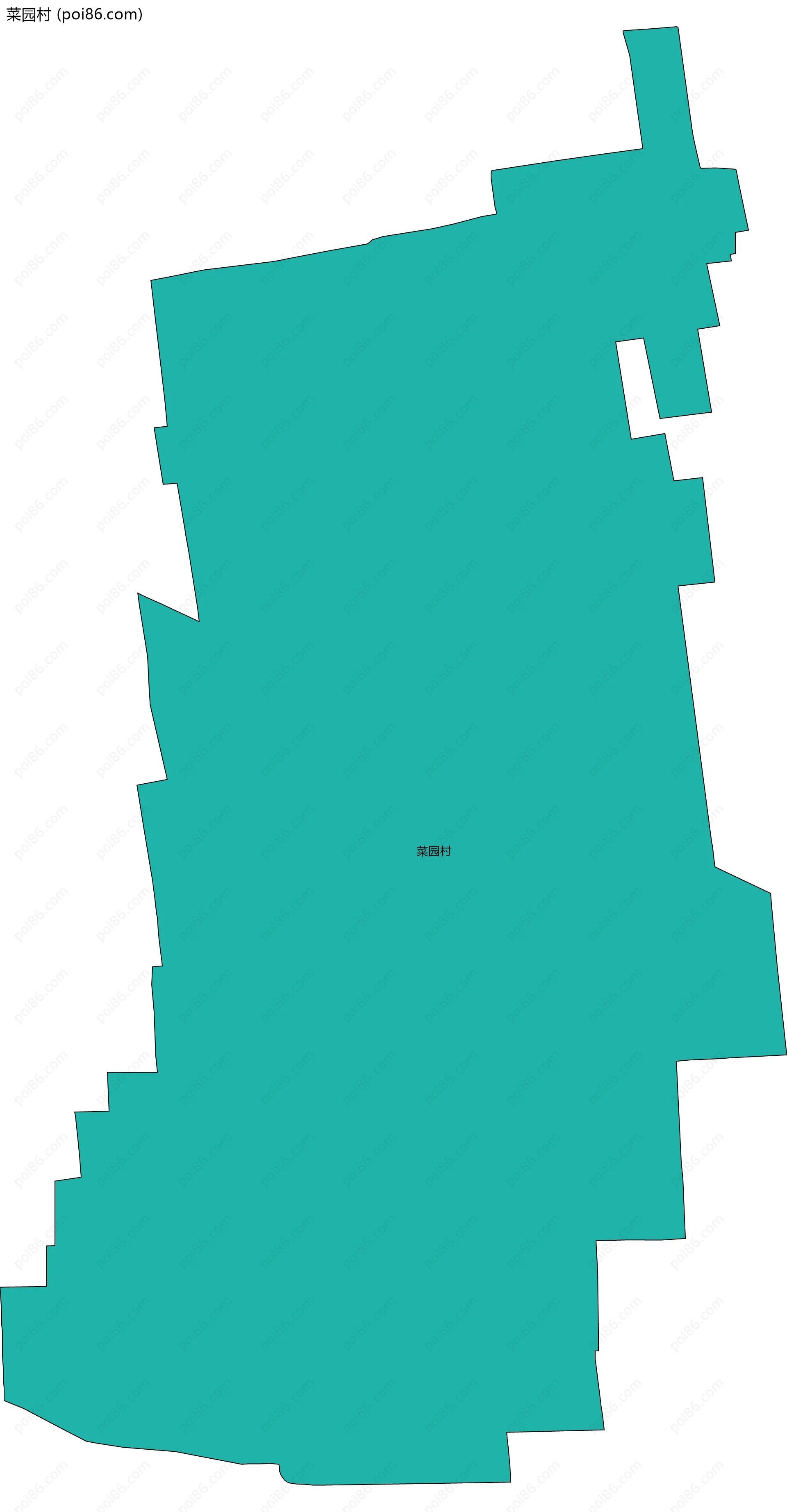 菜园村边界地图