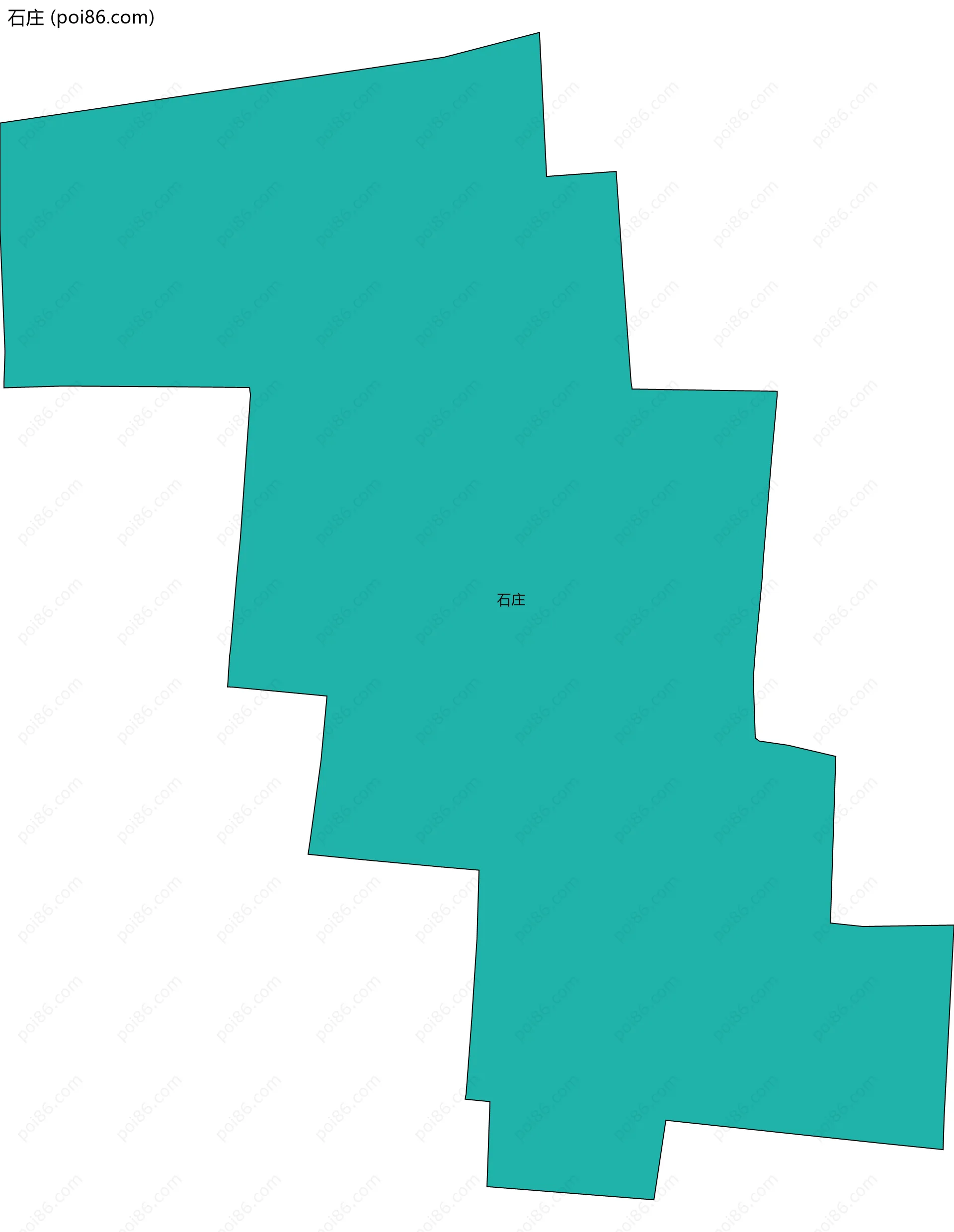石庄边界地图