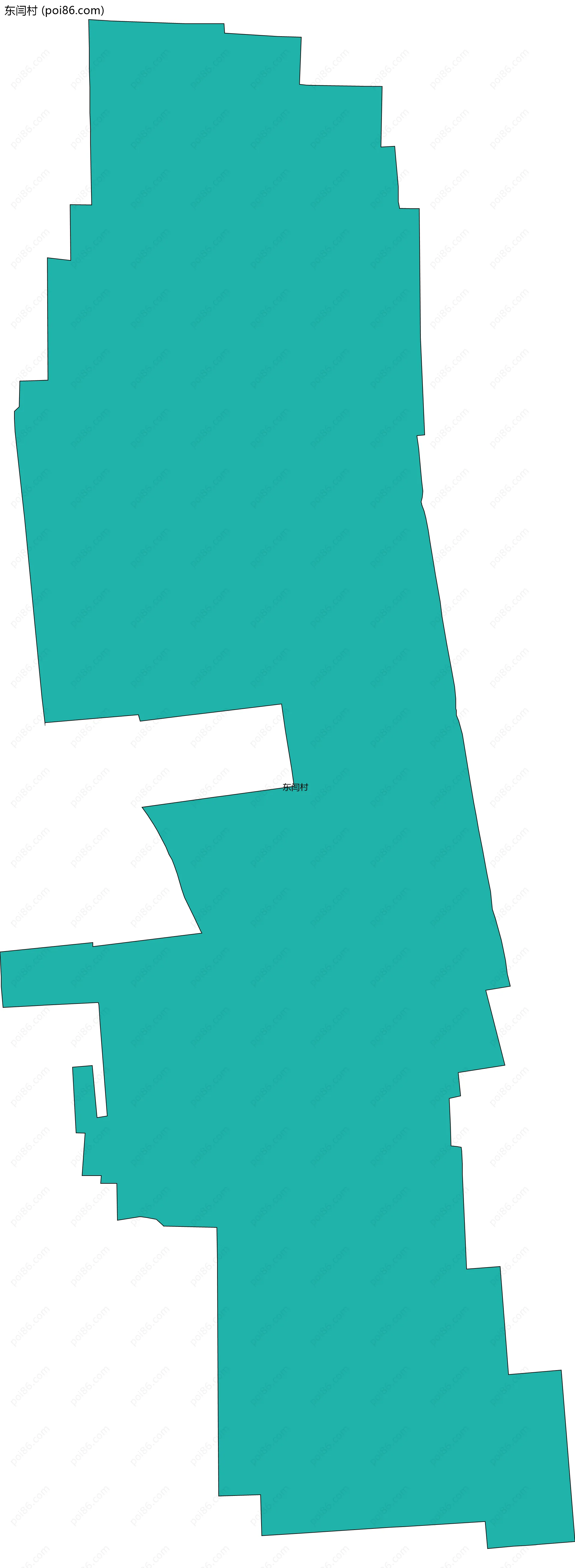 东闫村边界地图