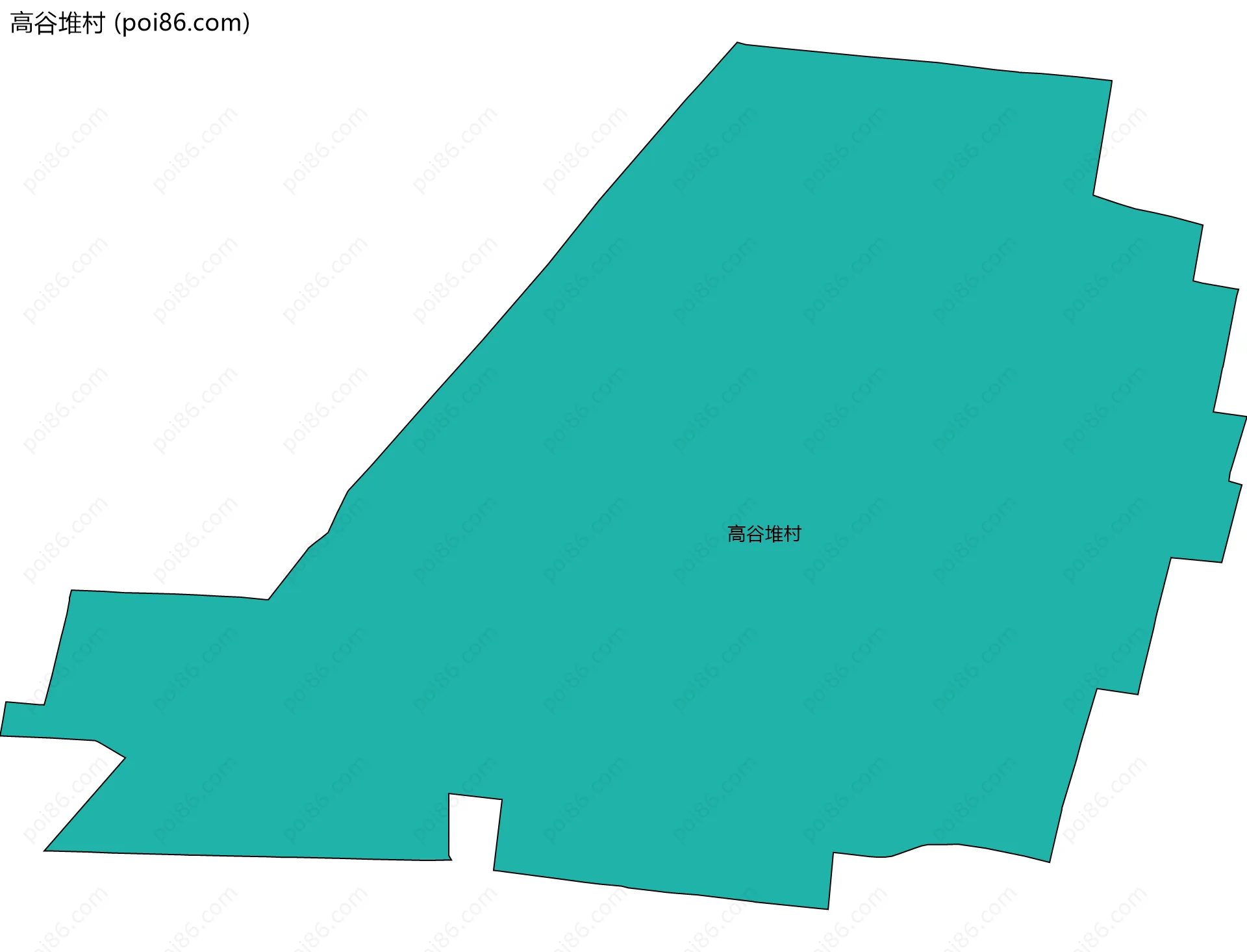高谷堆村边界地图