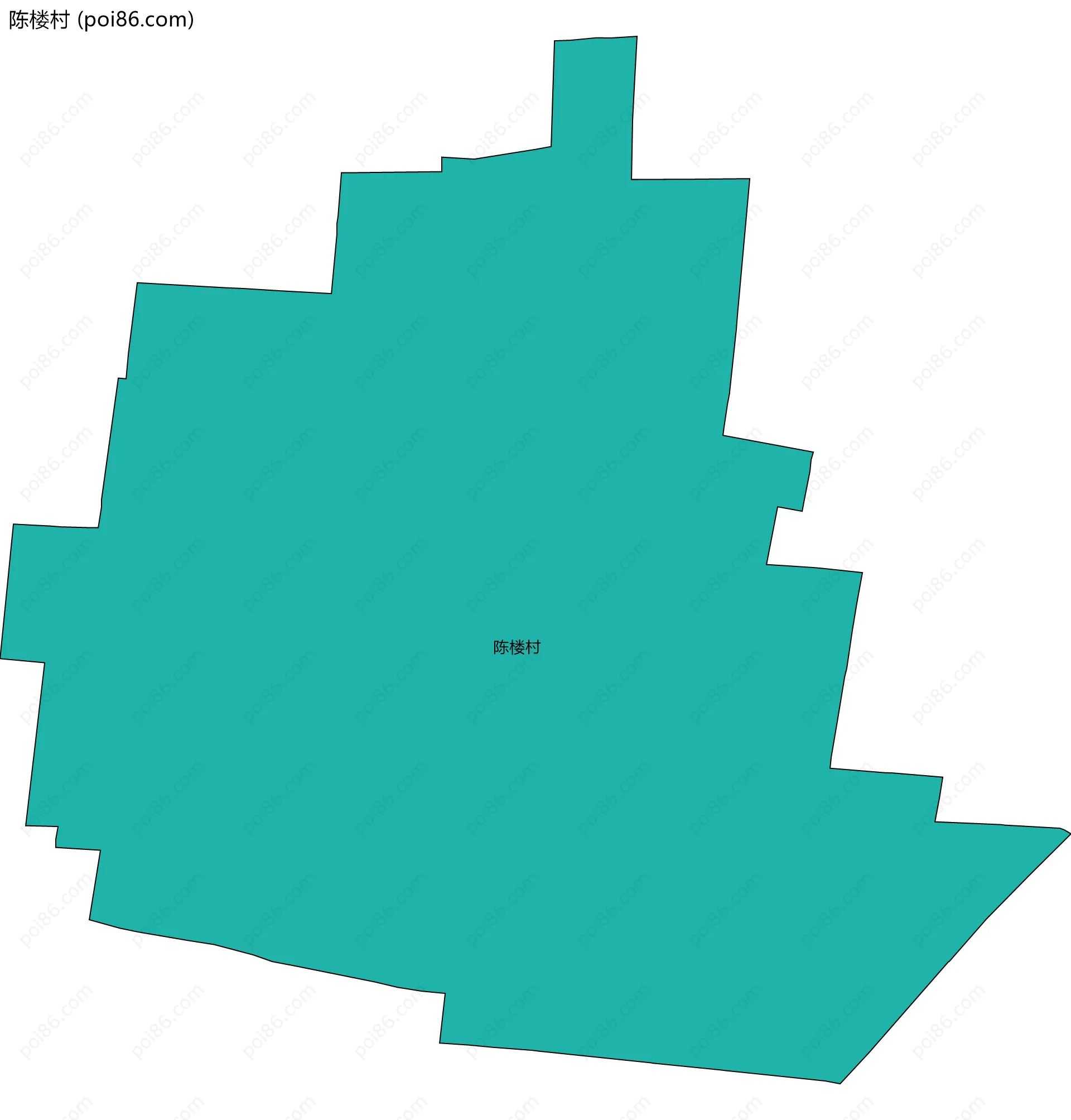 陈楼村边界地图