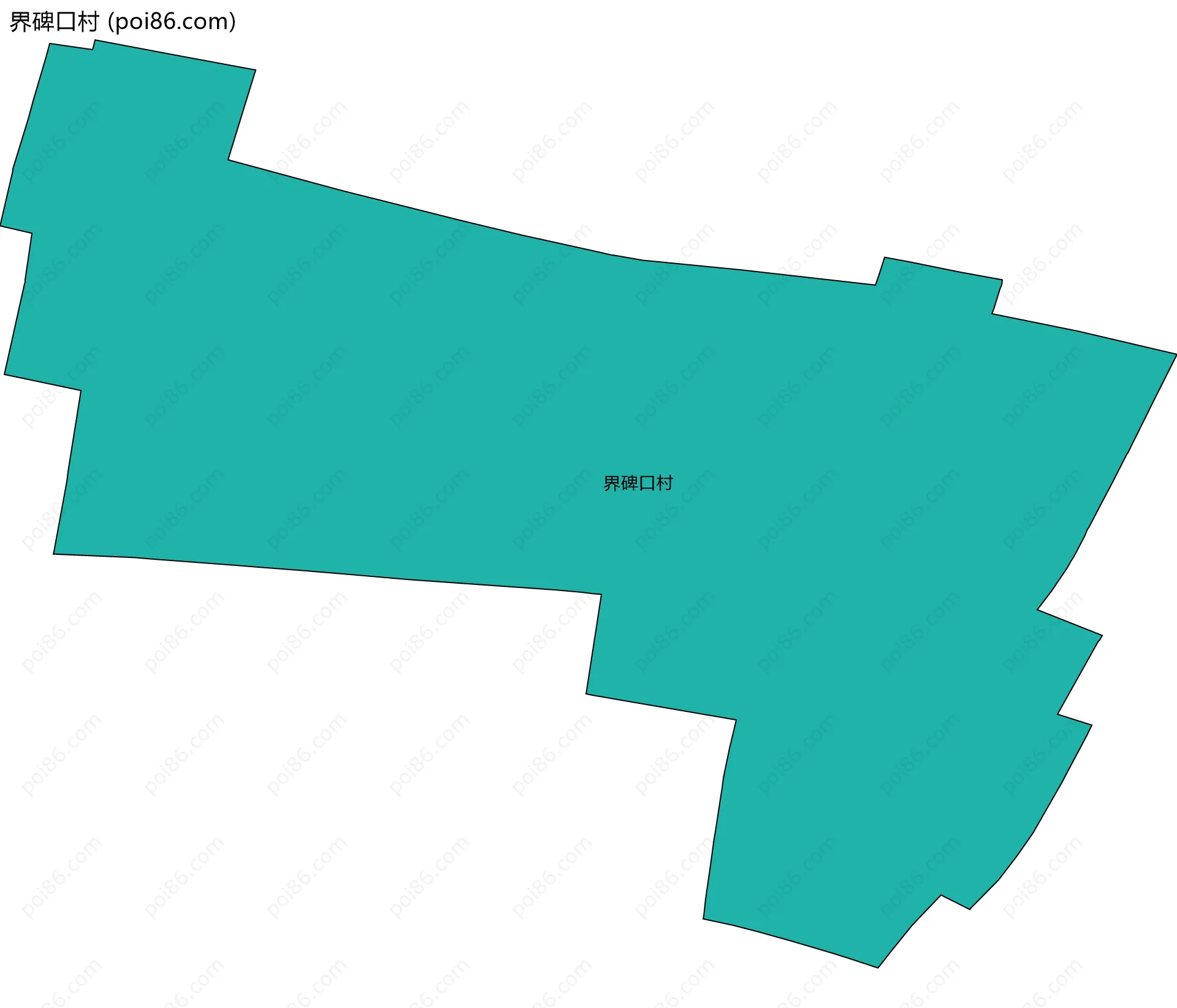 界碑口村边界地图