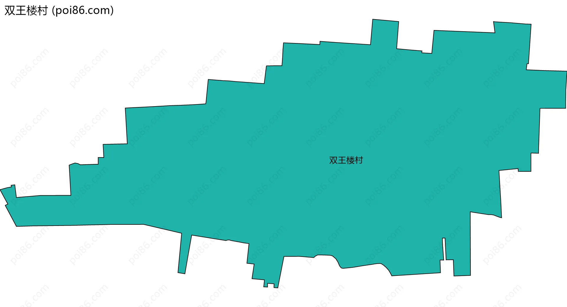 双王楼村边界地图