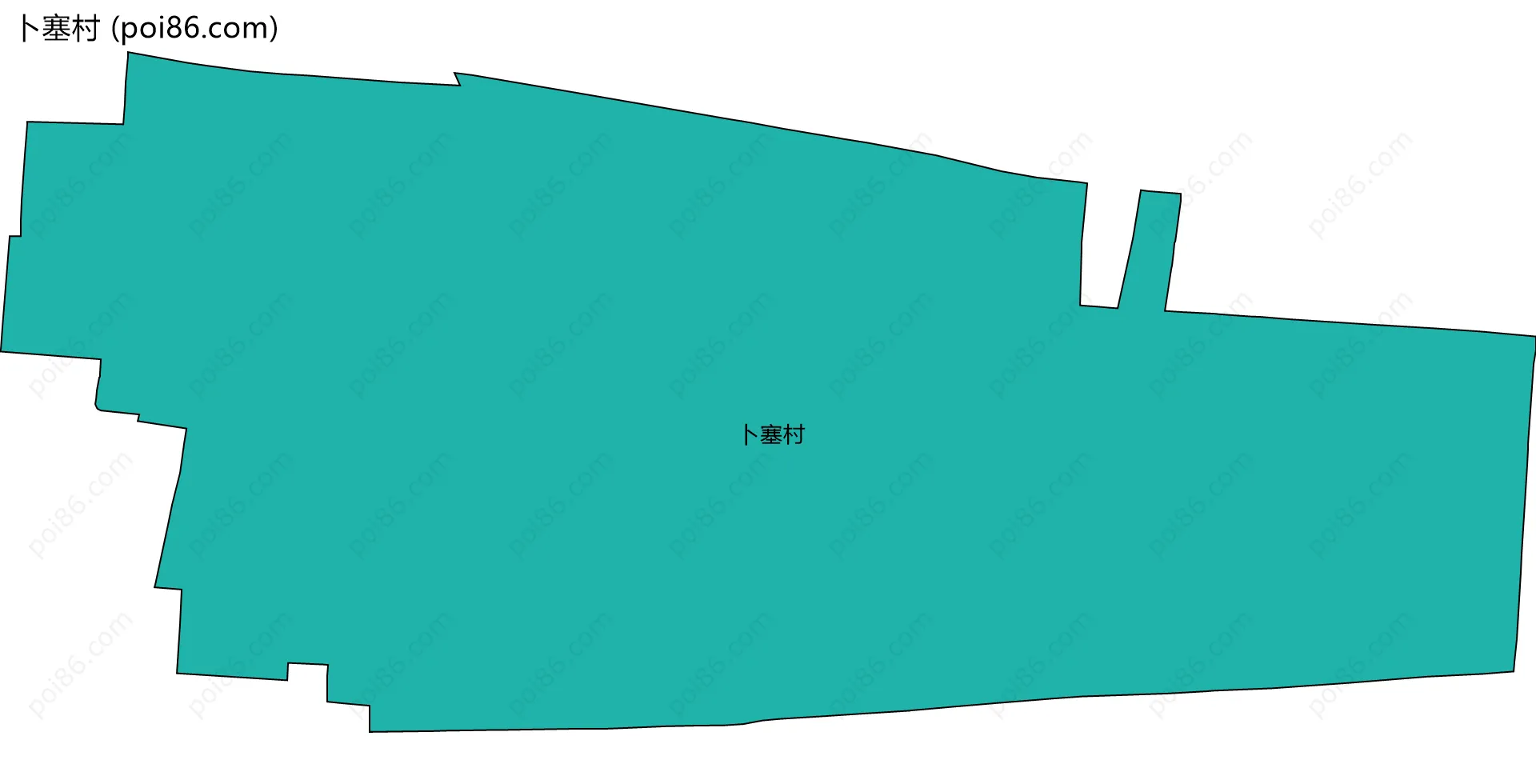 卜塞村边界地图