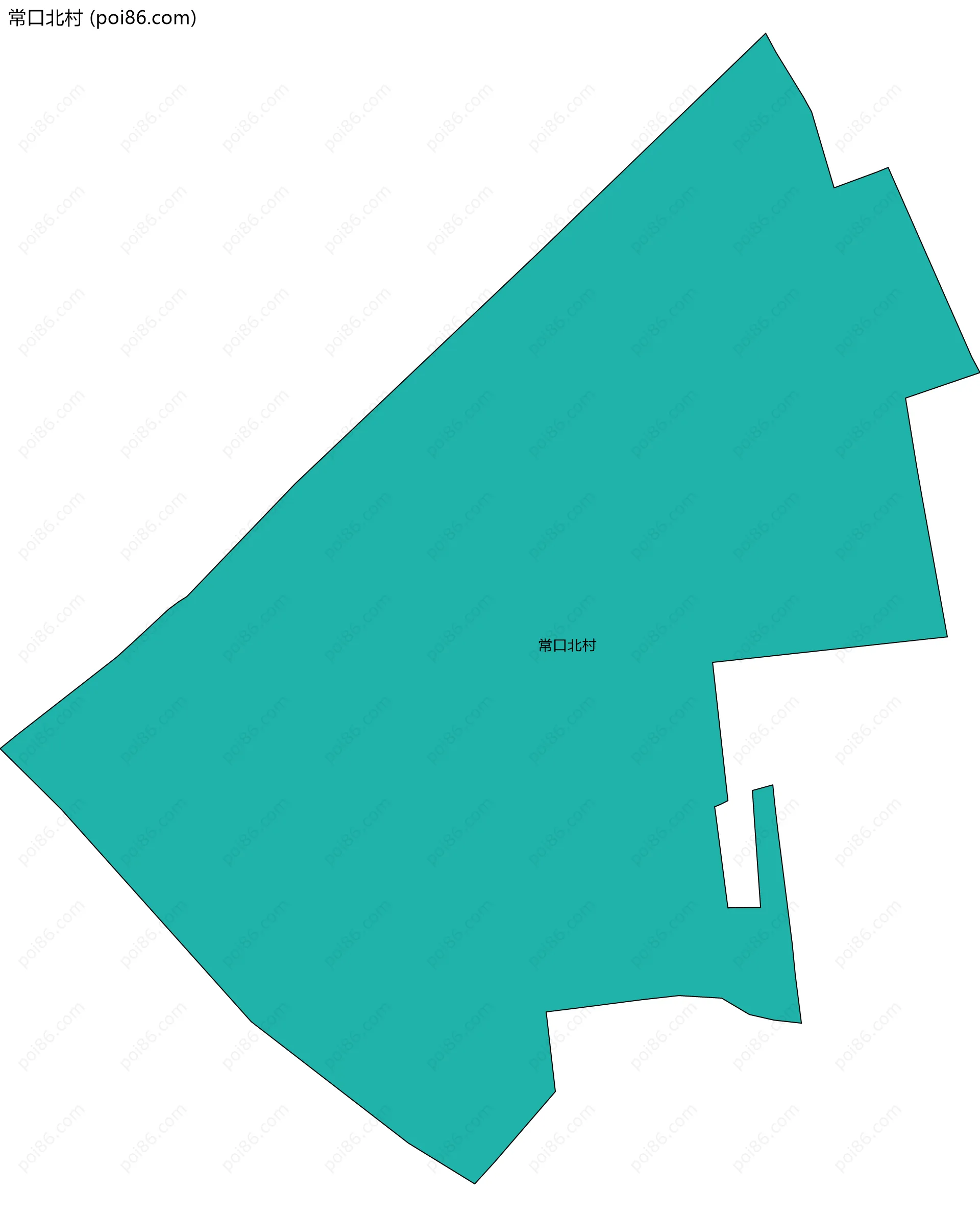 常口北村边界地图