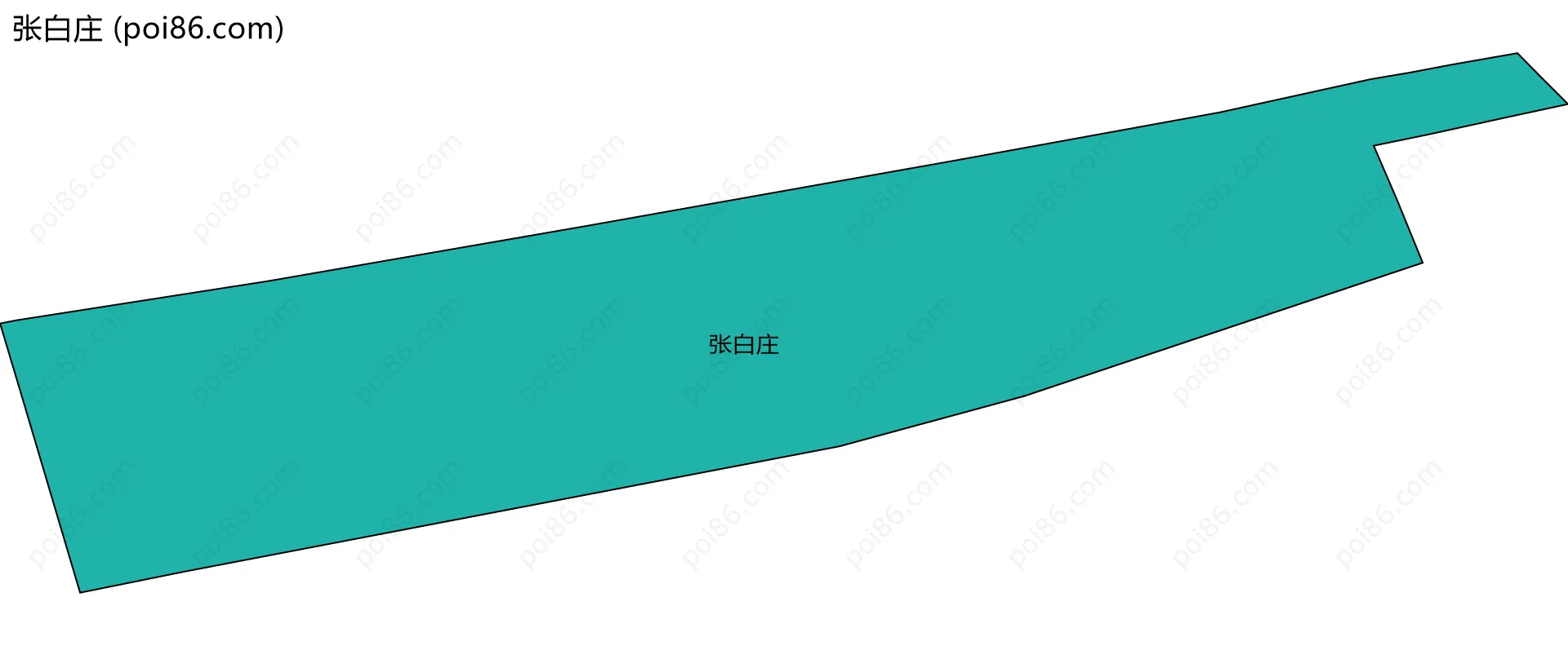 张白庄边界地图