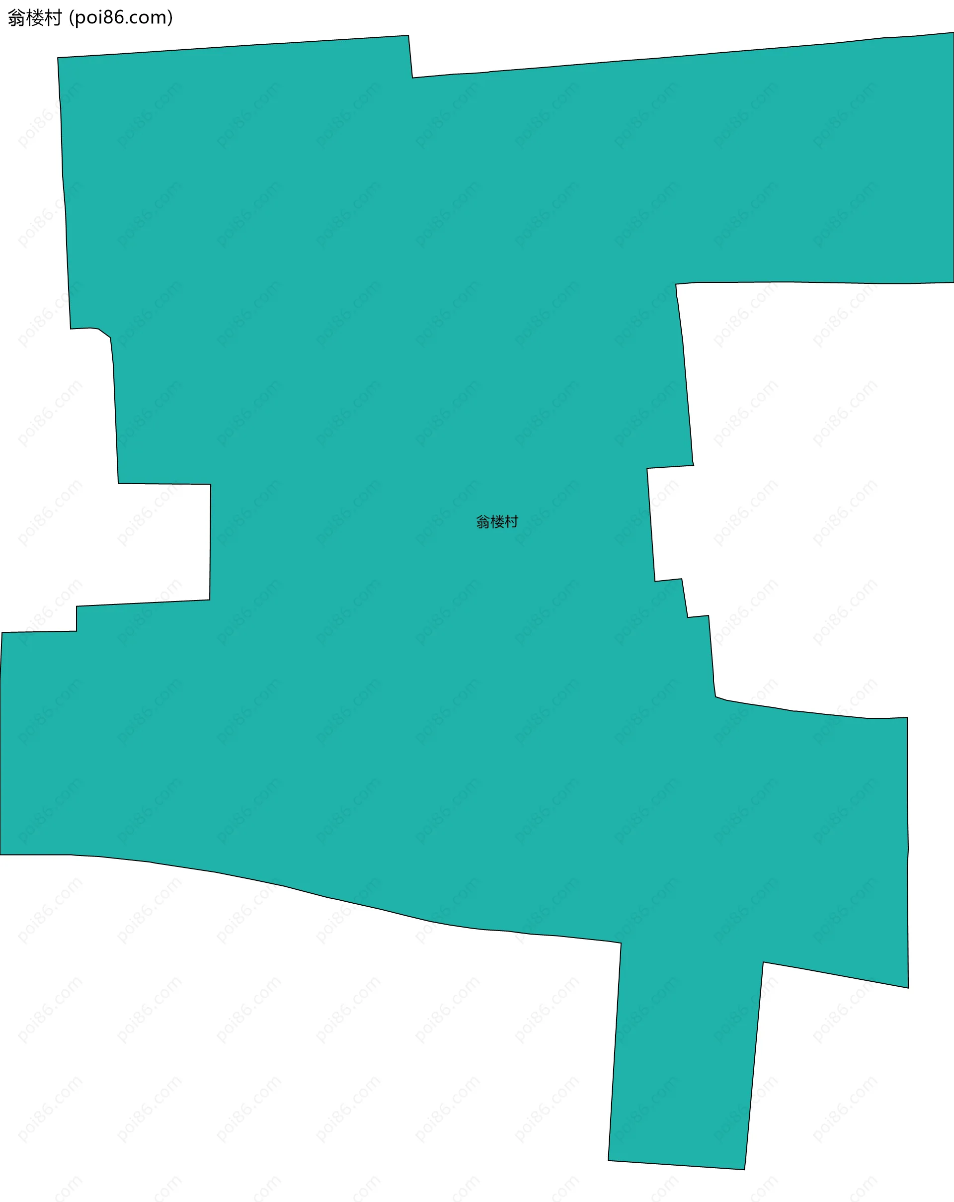 翁楼村边界地图