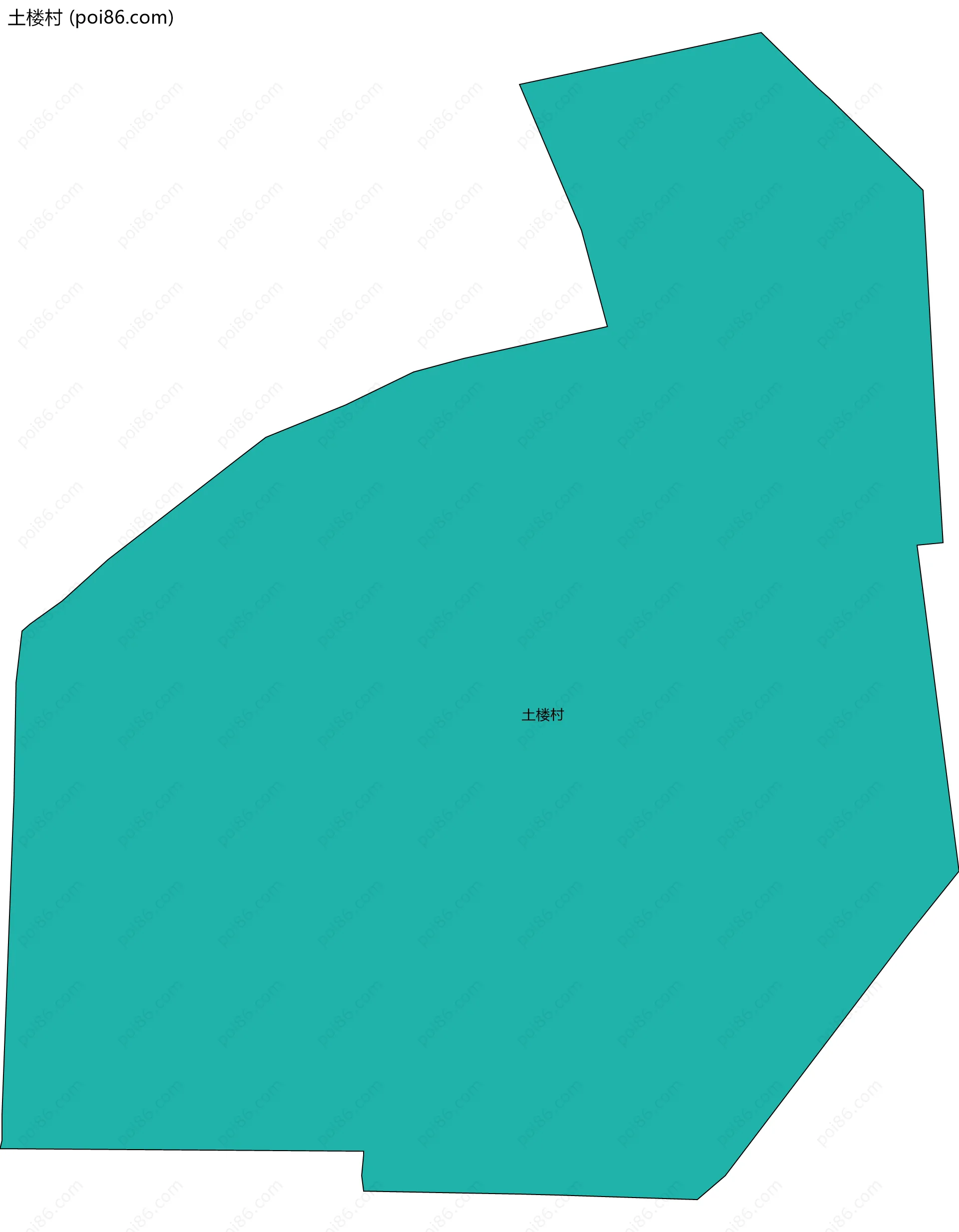 土楼村边界地图