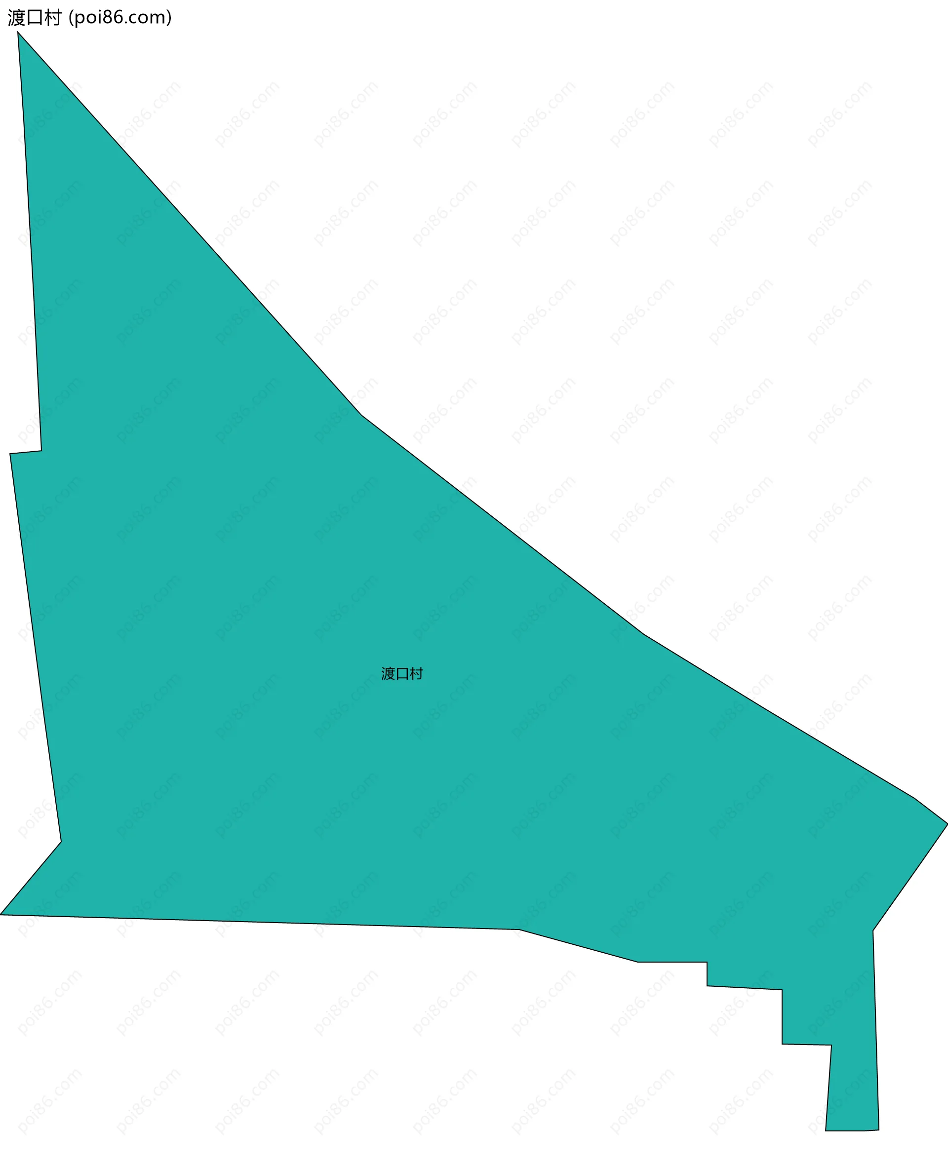 渡口村边界地图