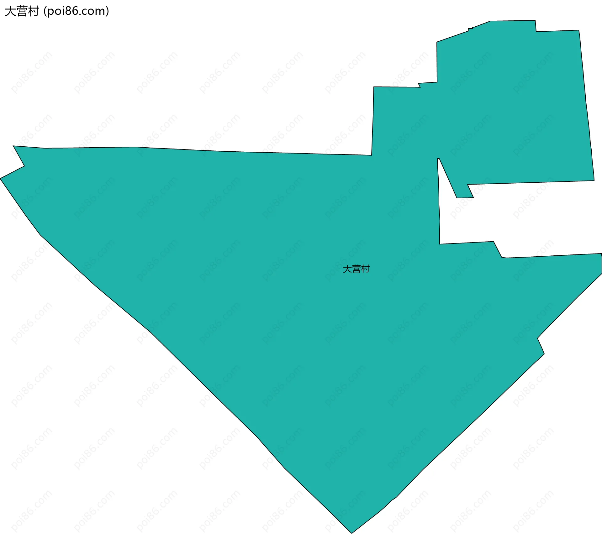 大营村边界地图